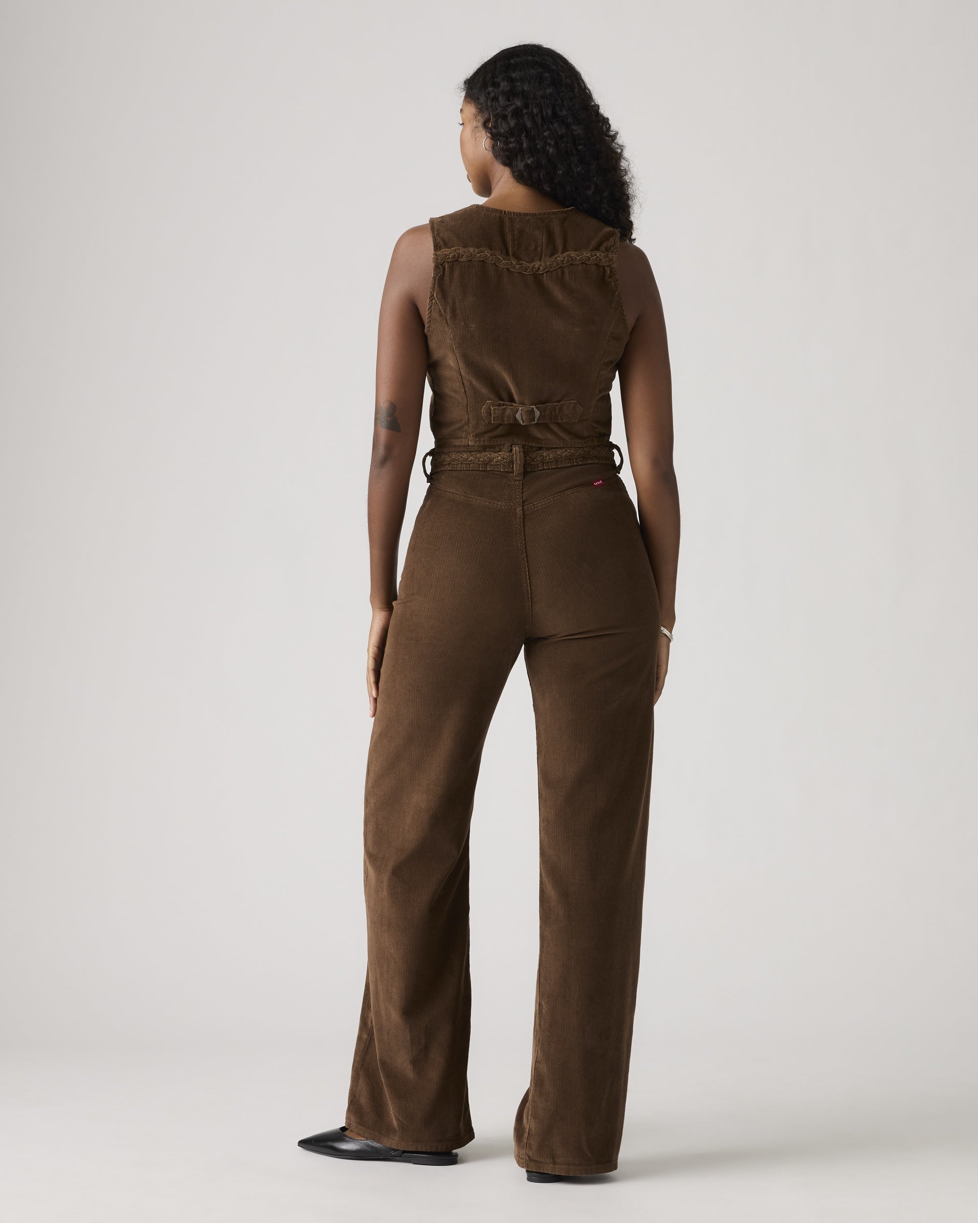 Ribcage Wide Leg Braided Women's Jeans