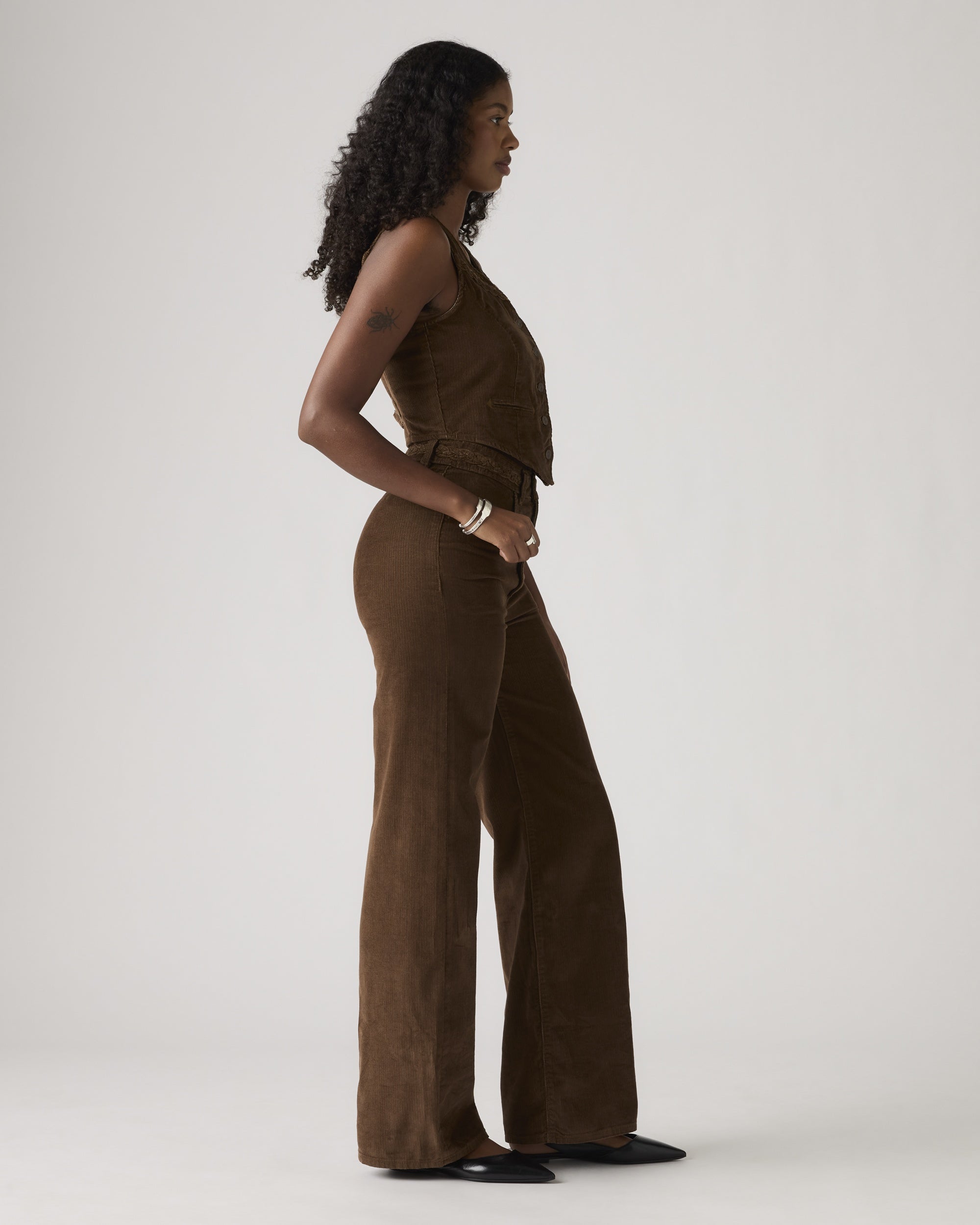 Ribcage Wide Leg Braided Women's Jeans