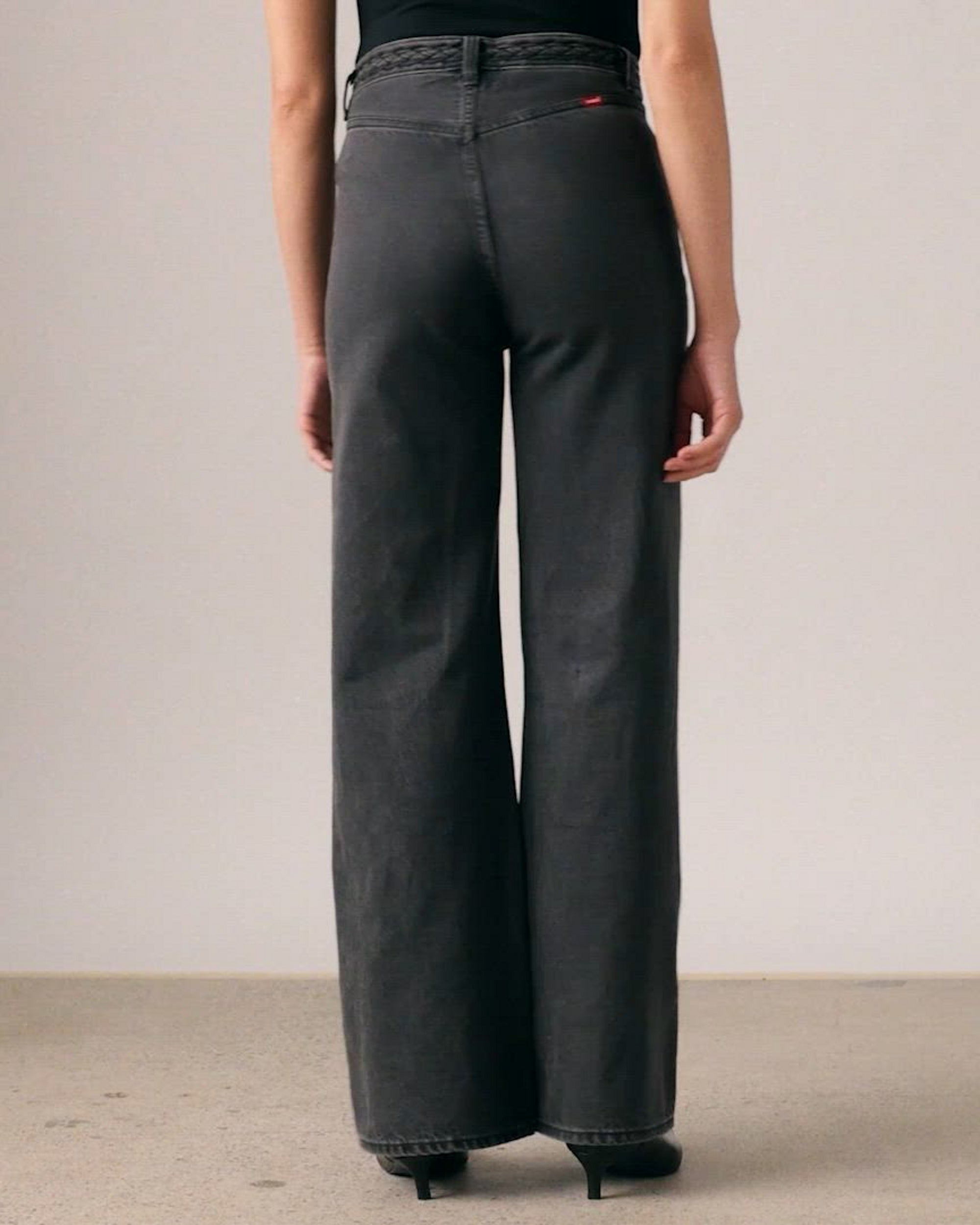 Ribcage Wide Leg Braided Women's Jeans