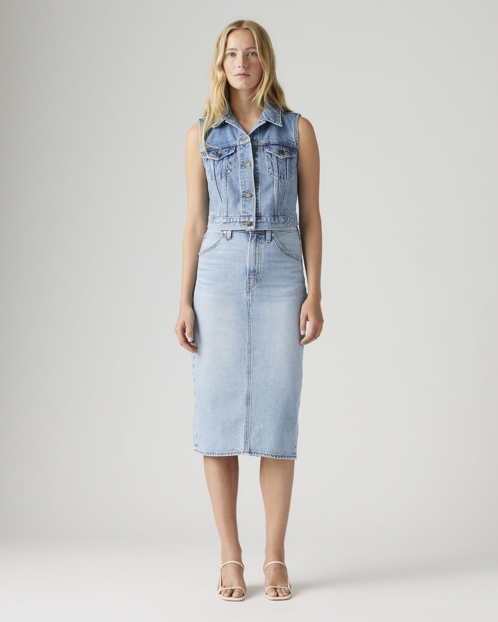Flounce Mini Lightweight Skirt