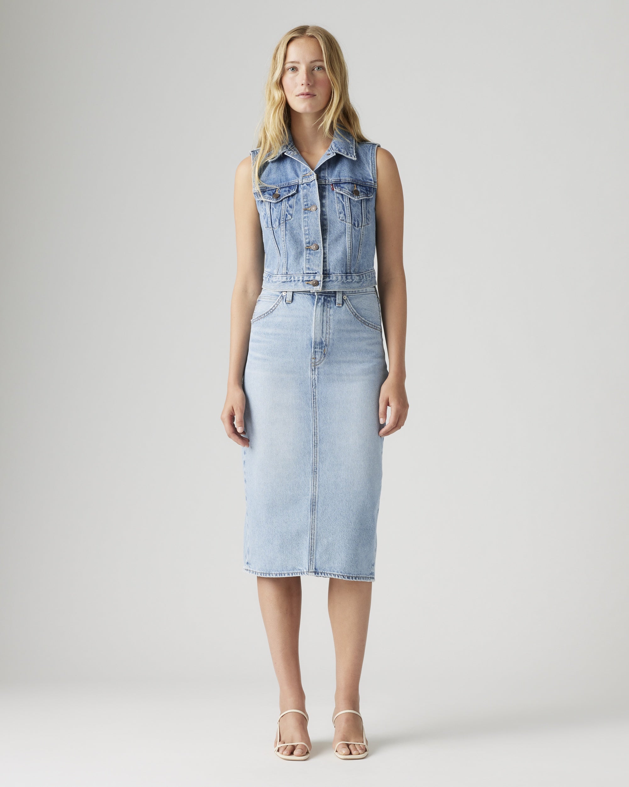 Flounce Mini Lightweight Skirt