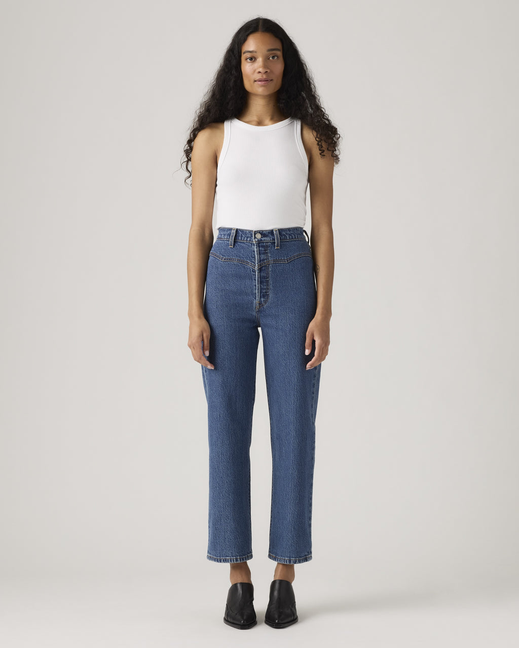 Ribcage Wide Leg Braided Women's Jeans