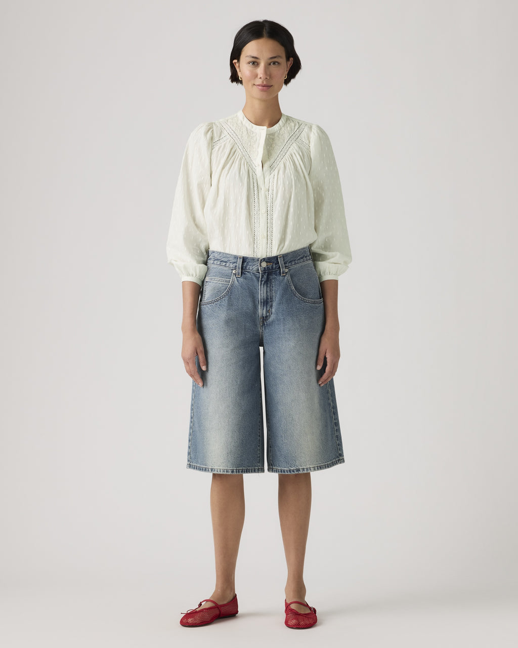 90's Denim Slip Midi Dress