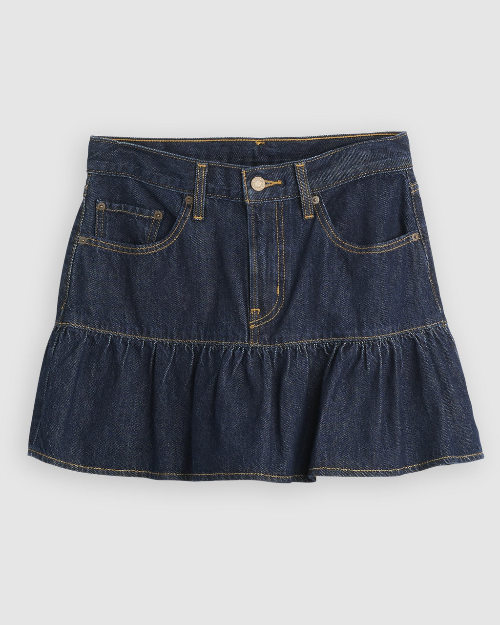 Flounce Mini Lightweight Skirt