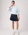 Flounce Mini Lightweight Skirt
