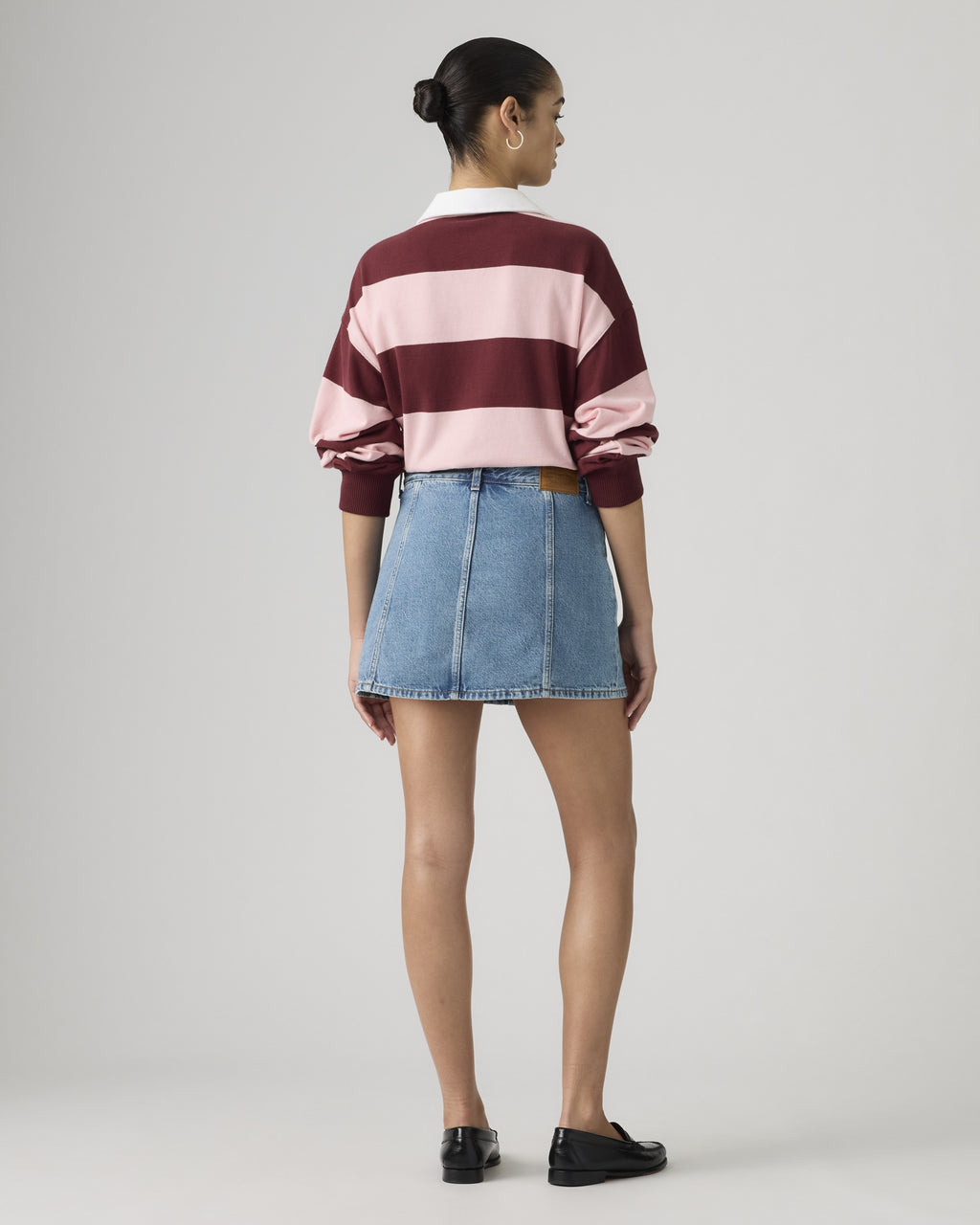 Button Front Skort