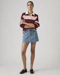 Button Front Skort