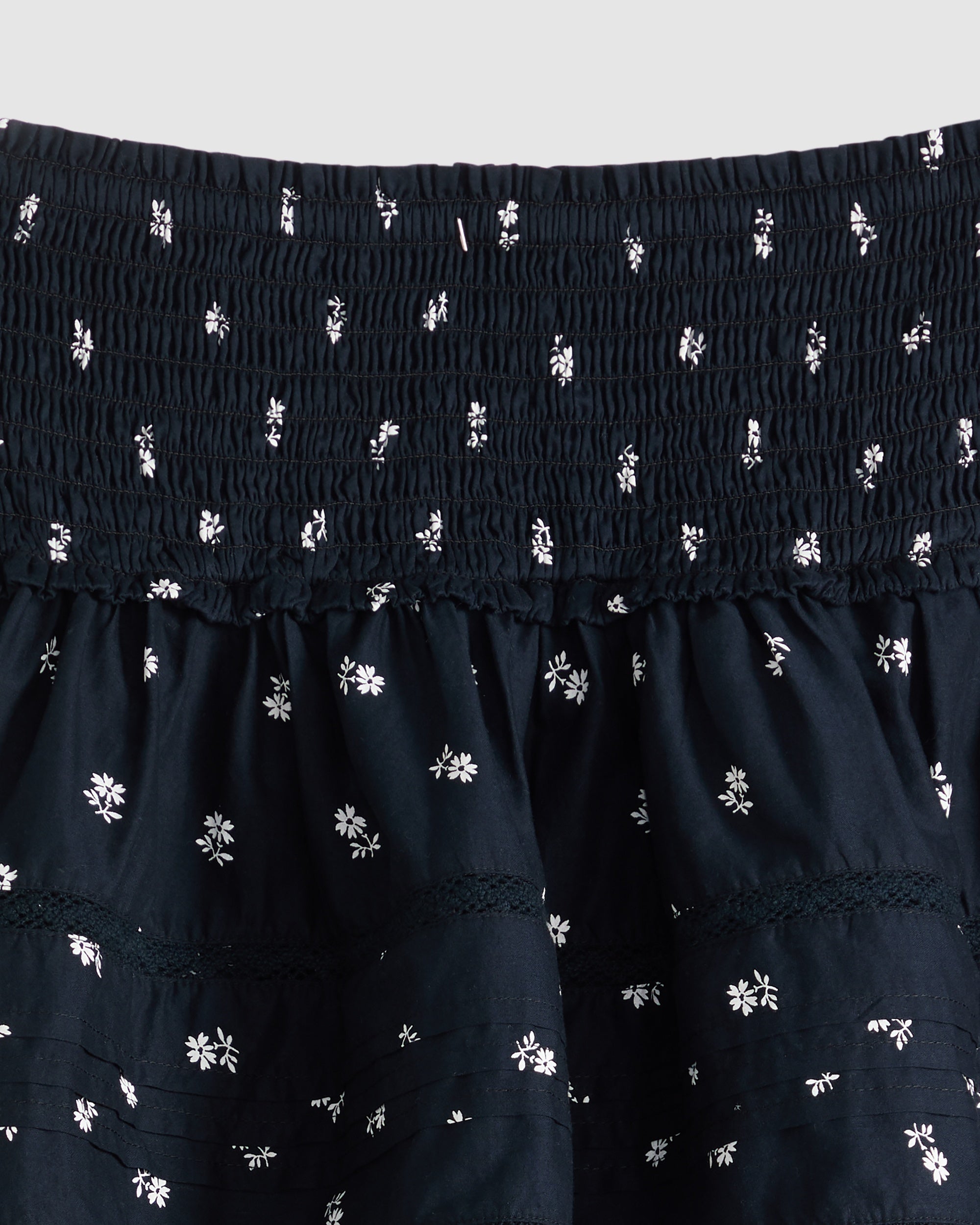 Raquel Smocked Mini Skirt