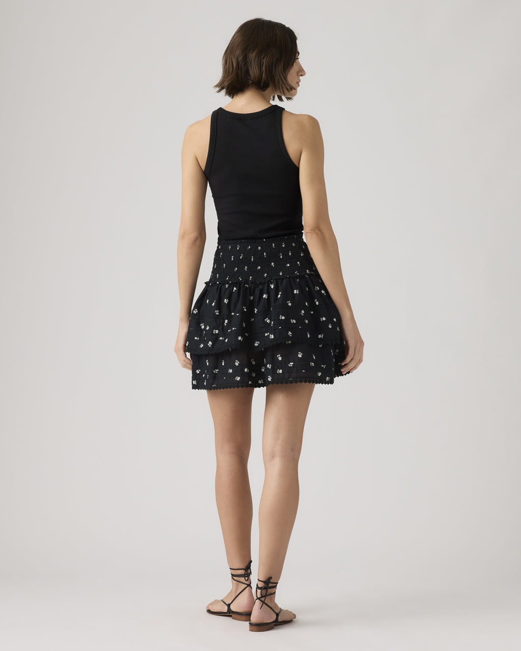 Raquel Smocked Mini Skirt