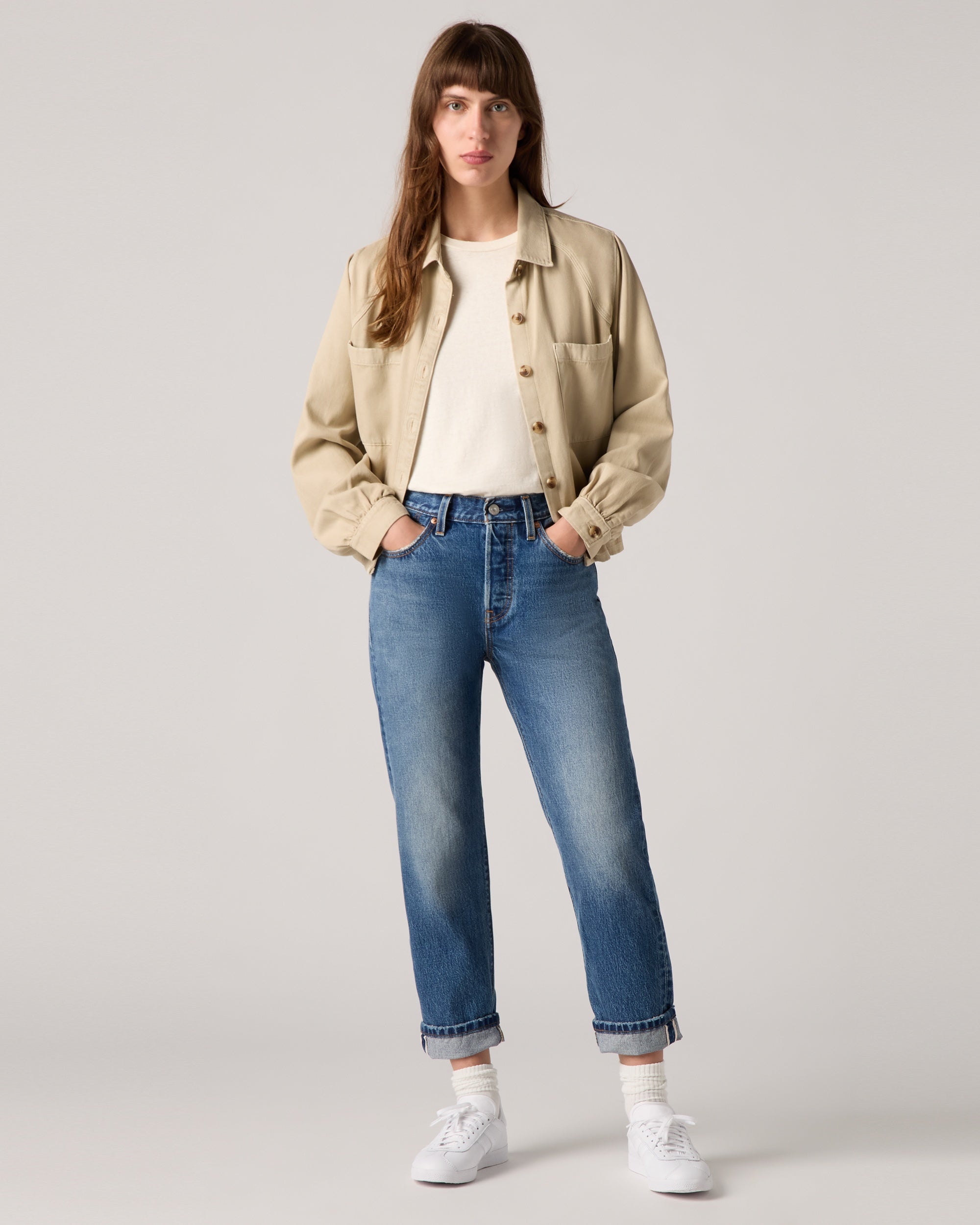 501? Original Cropped Lightweight Women's Jeans
