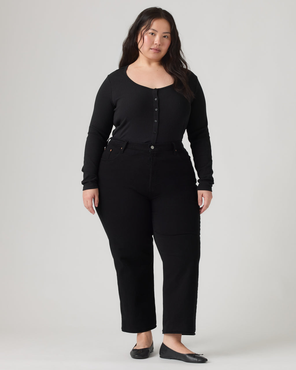 Ribcage Wide Leg Women's Jeans (plus Size)