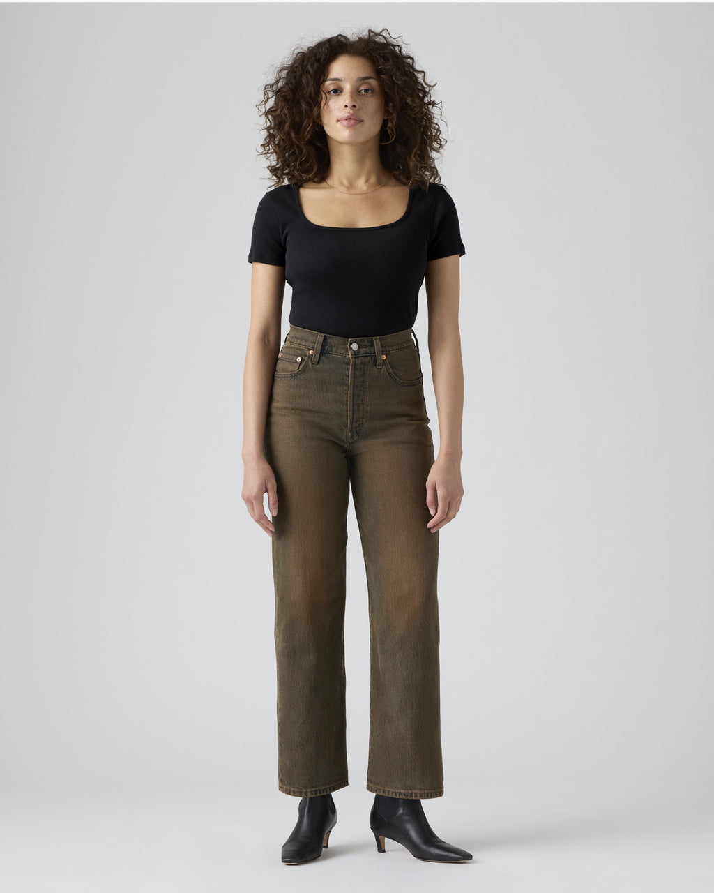 Ribcage Wide Leg Braided Women's Jeans