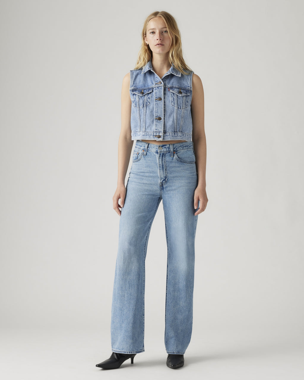 Ribcage Wide Leg Braided Women's Jeans