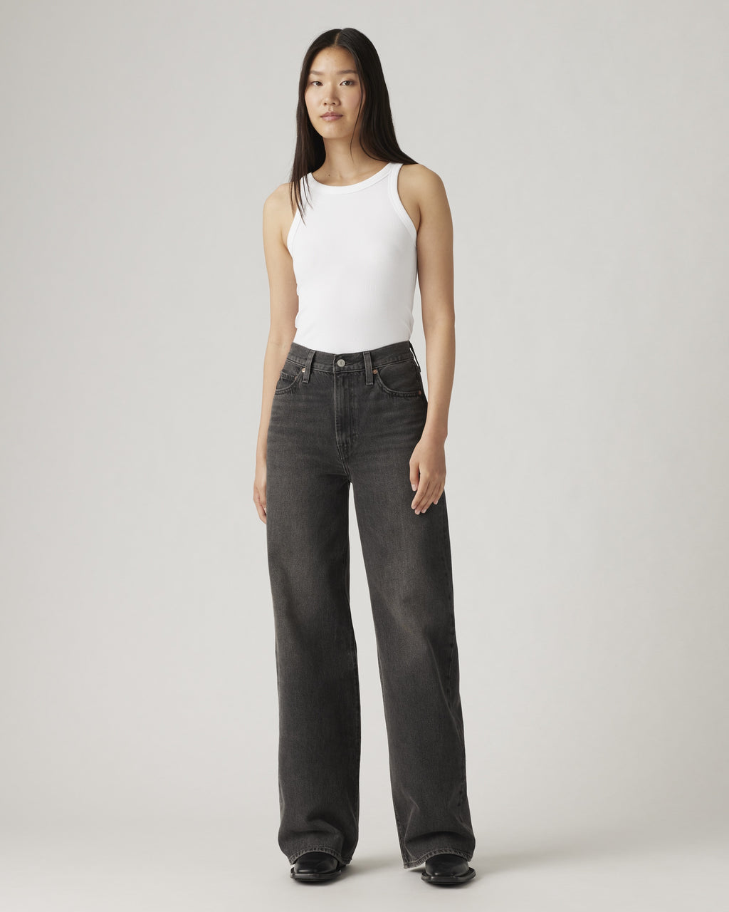 Ribcage Wide Leg Braided Women's Jeans