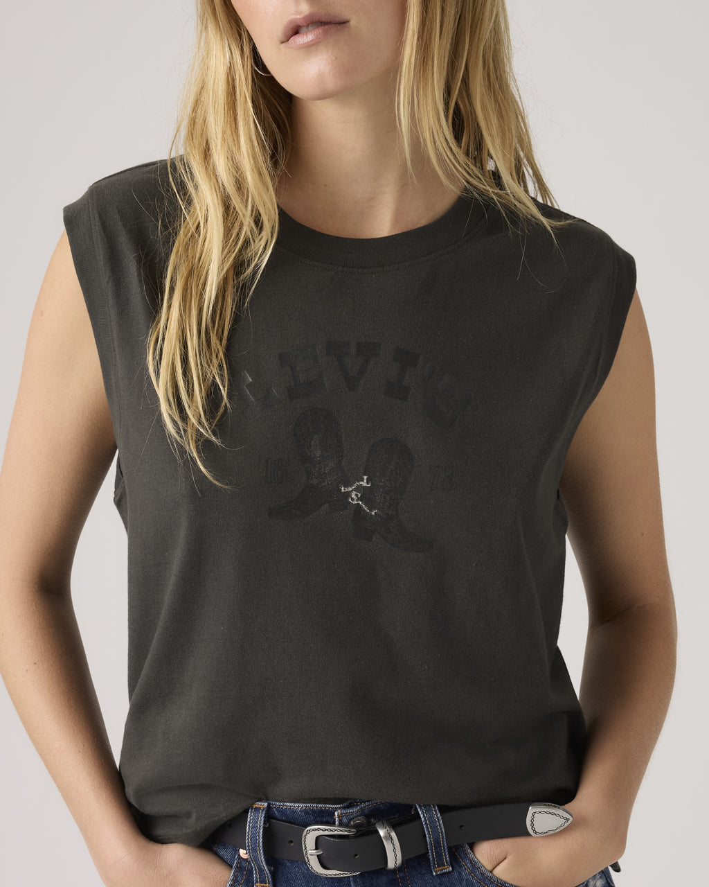 Graphic Logo Boxy Tank Top