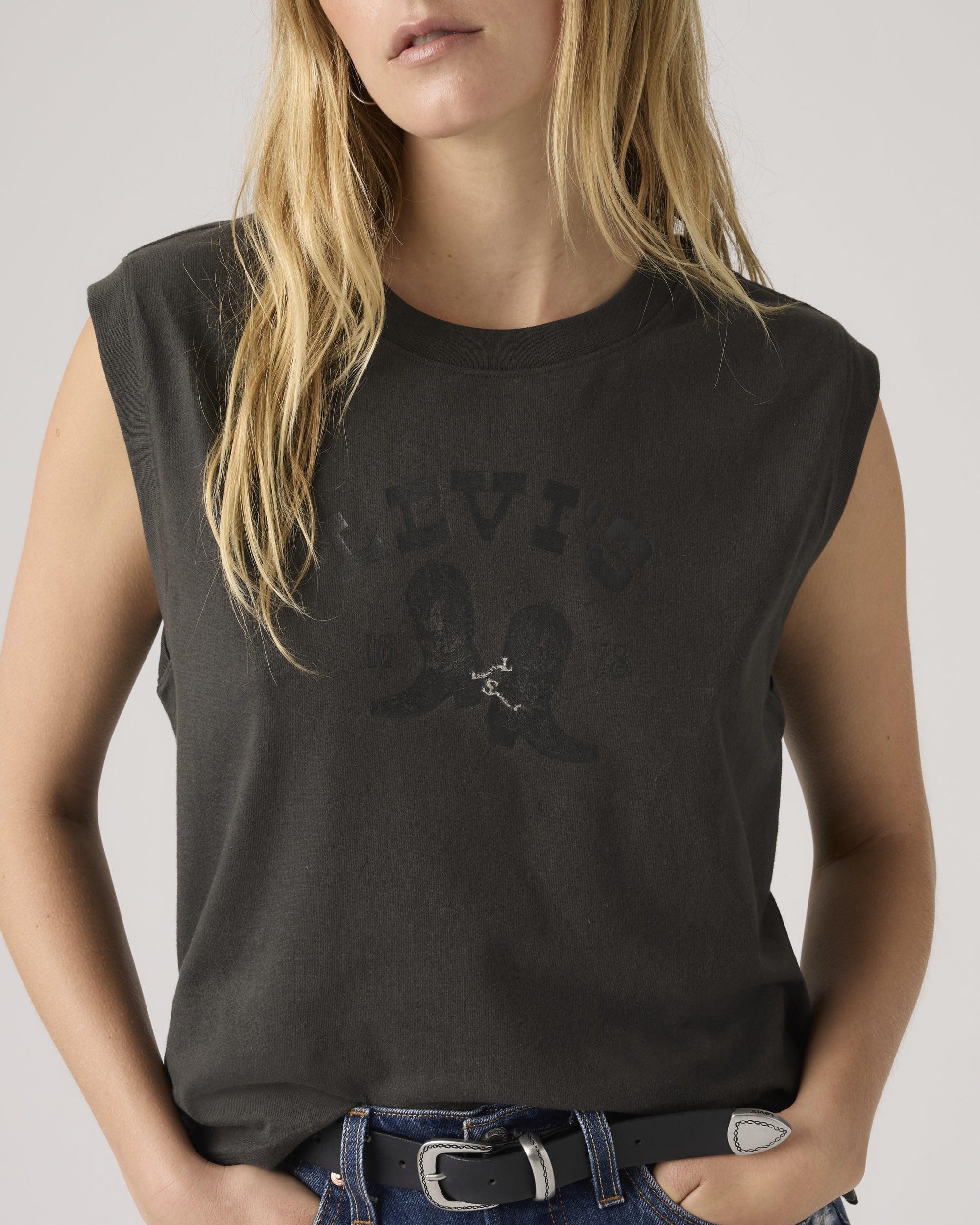 Graphic Logo Boxy Tank Top