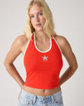 Graphic Ella Halter Top