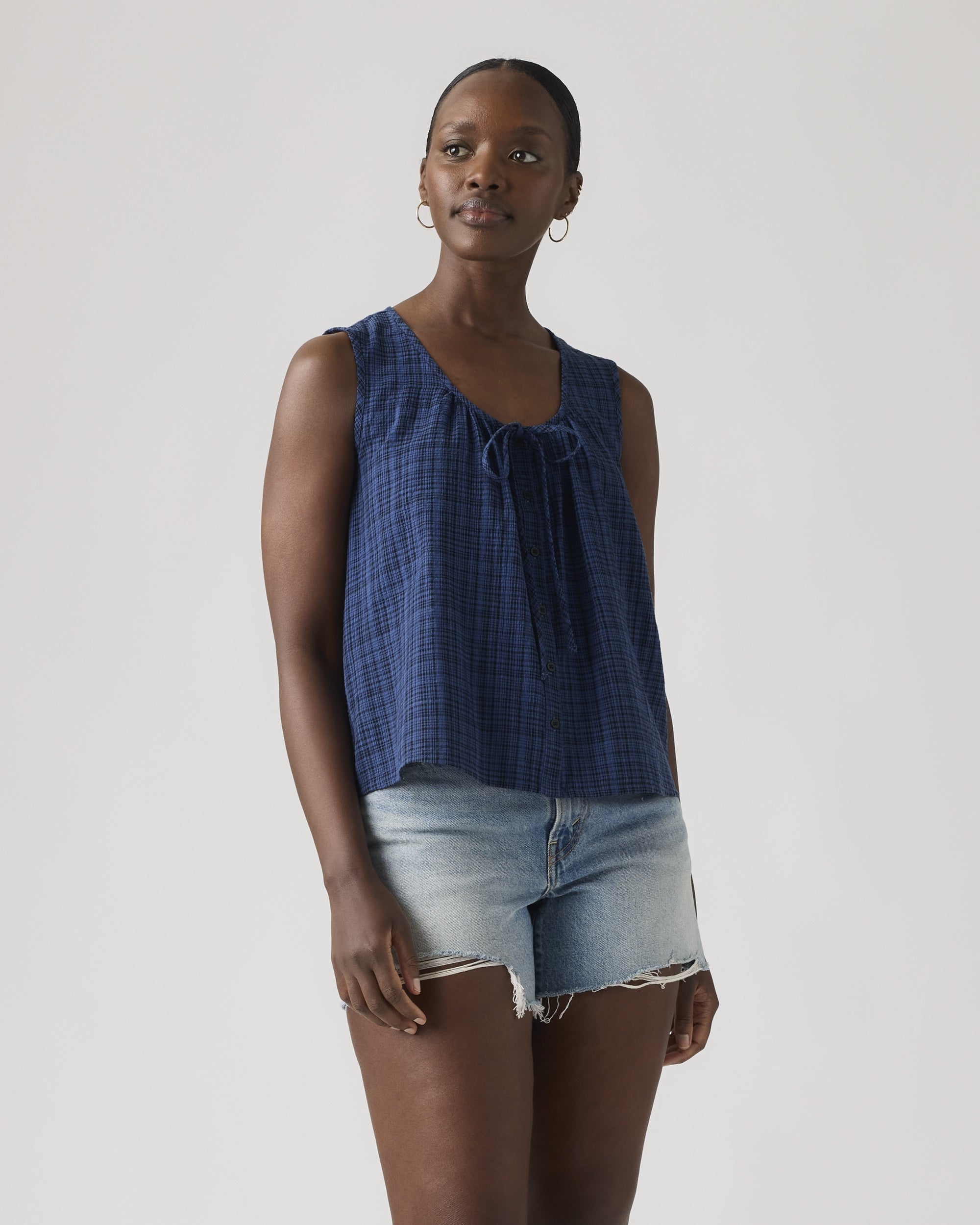 Jadine Denim Mini Lightweight Dress