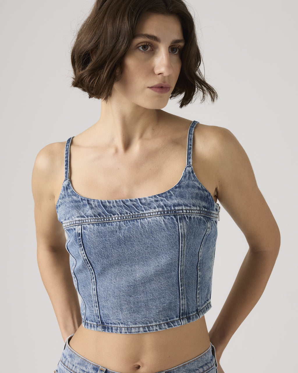 Jadine Denim Cami Tank Top