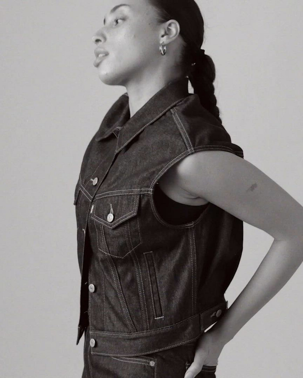 Shrunken '90s Trucker Vest