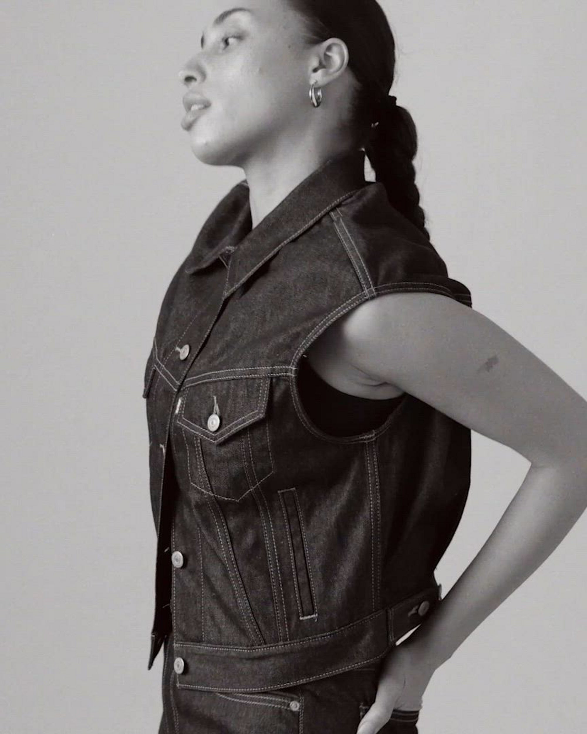 Shrunken '90s Trucker Vest
