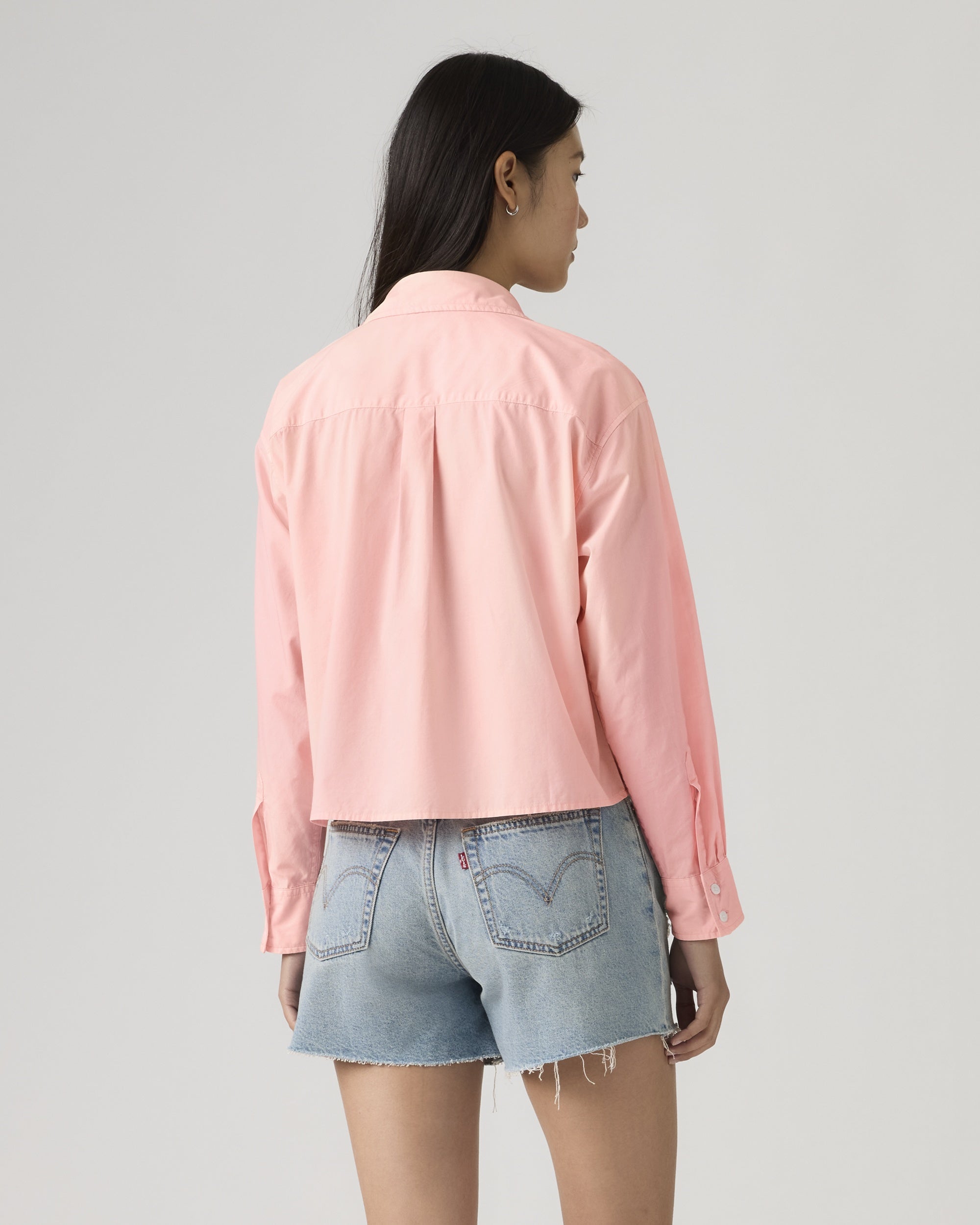 Harlie Cropped Button Down Shirt