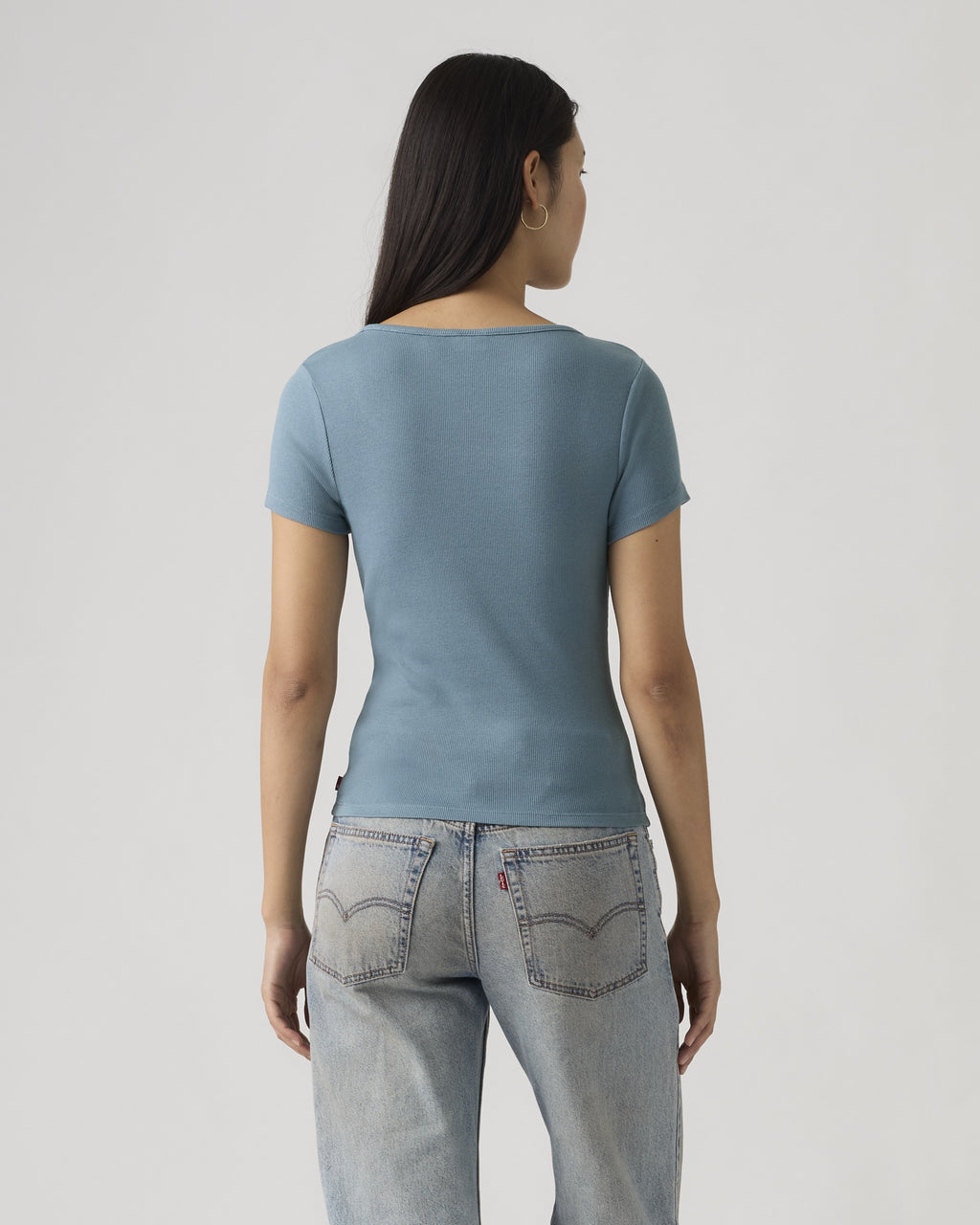 Garment Dye Essential Square Neck T-shirt