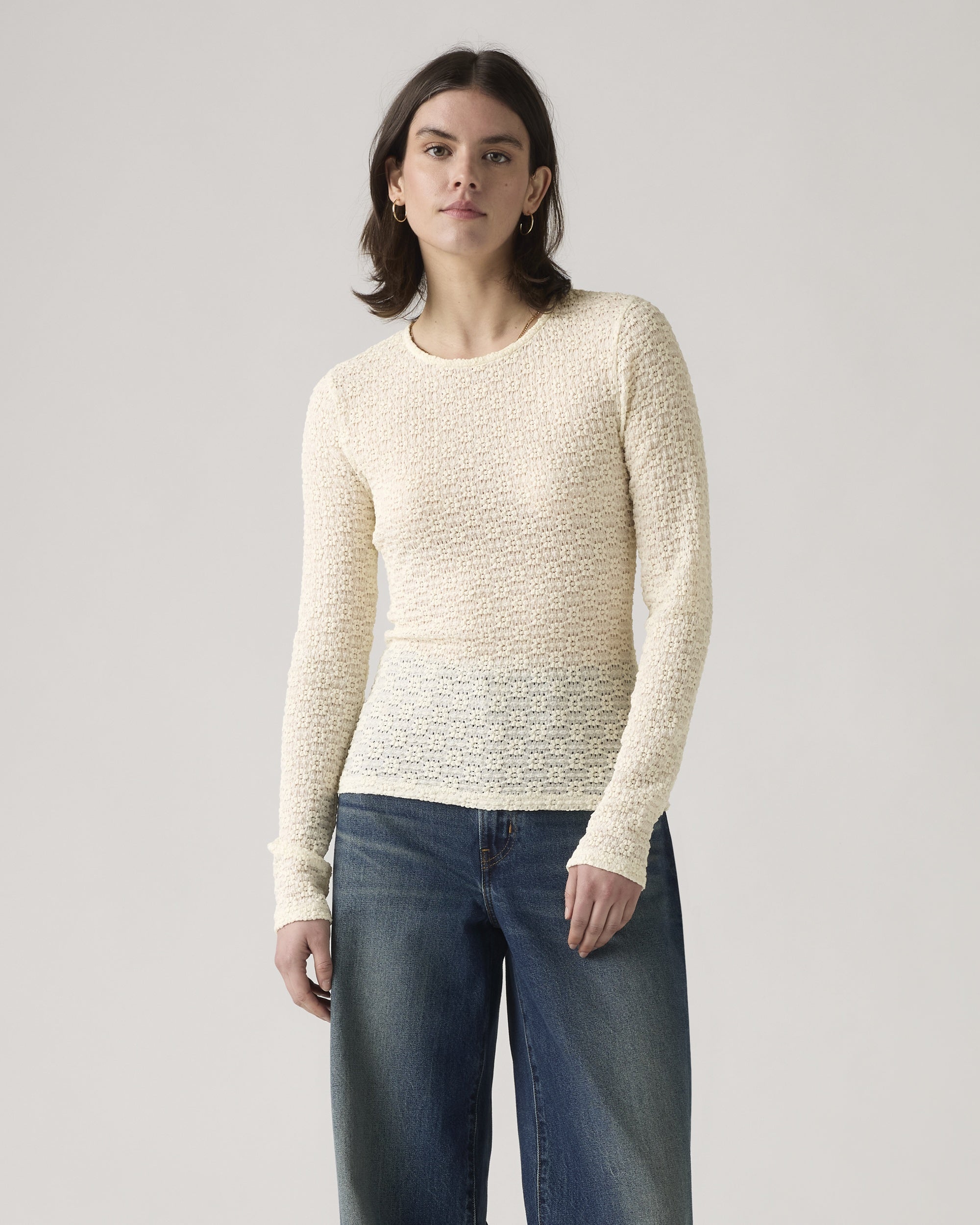 Essential Square Neck Long-sleeve Tee