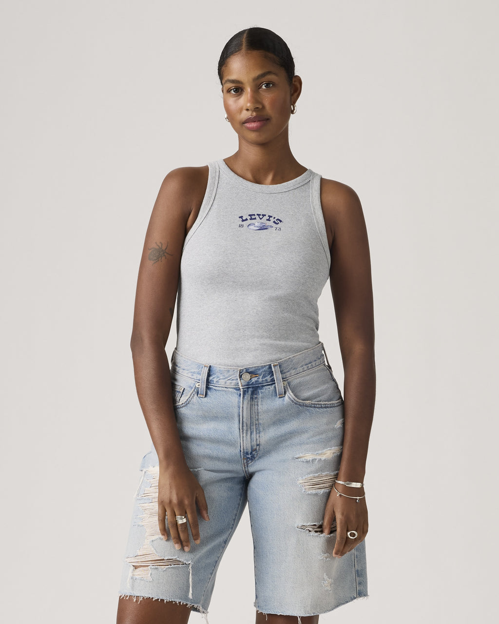 Graphic Logo Hayes Racer Tank Top