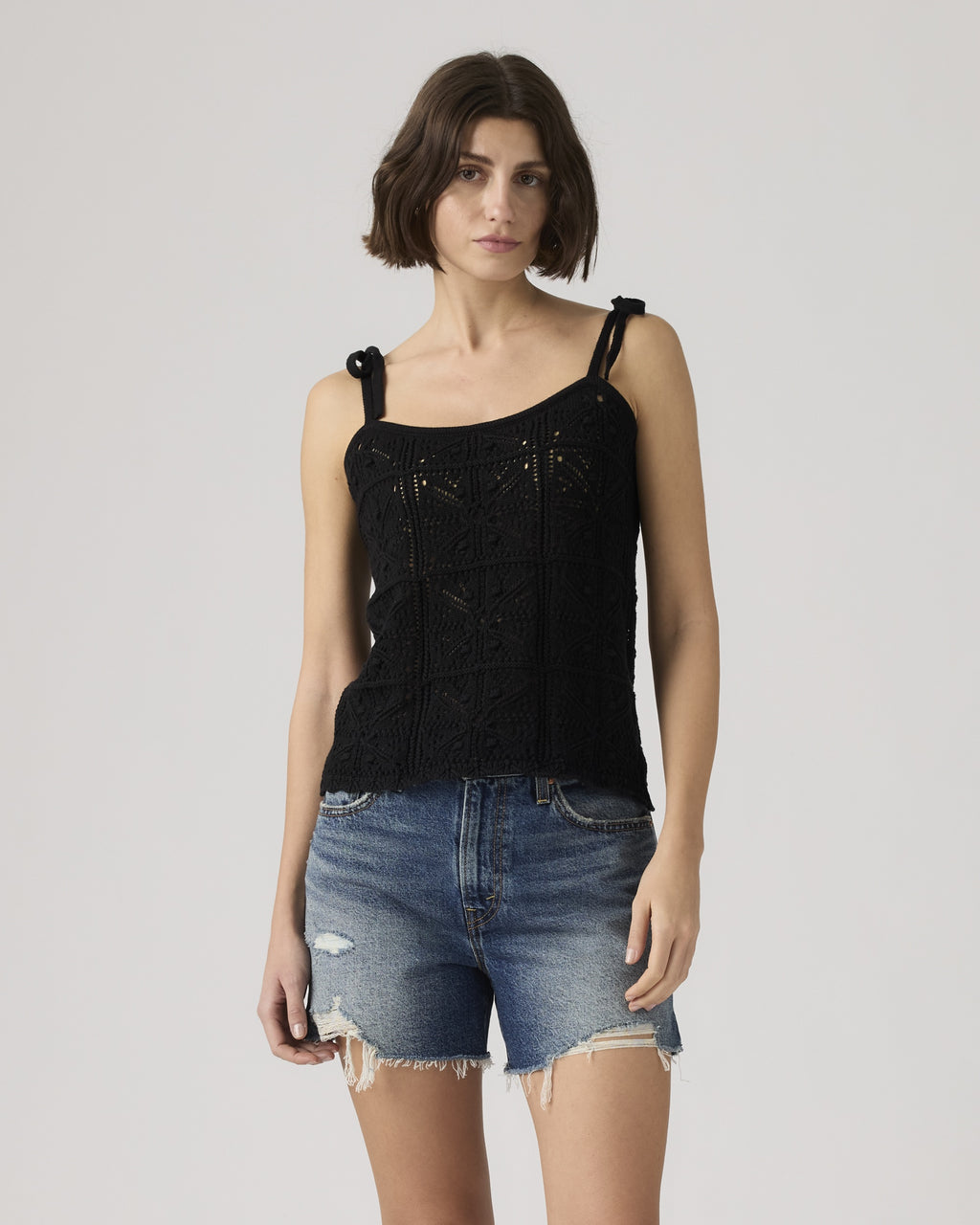 90s Shrunken Collarless Vest