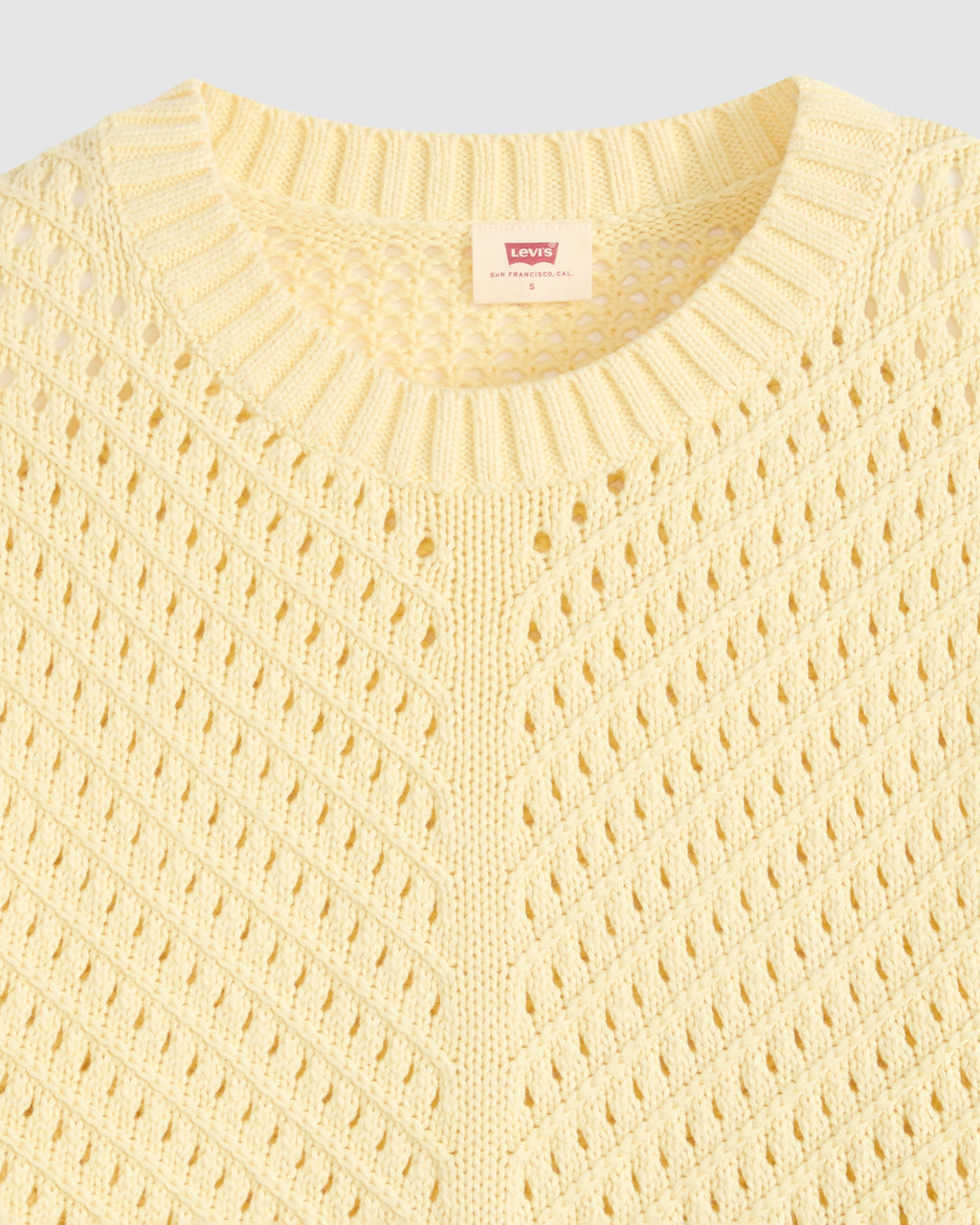 Gaelle Long-sleeve Crochet Pullover