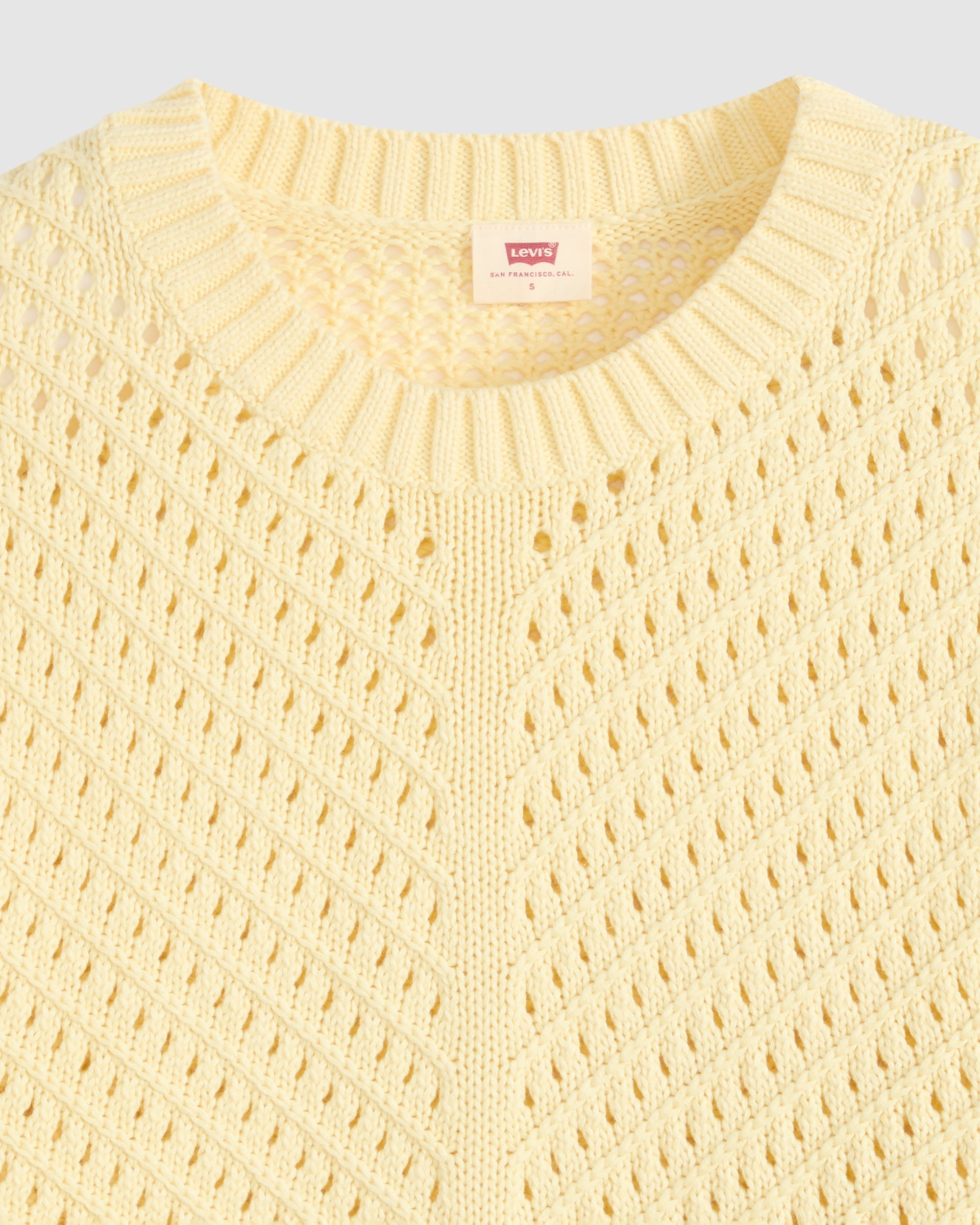 Gaelle Long-sleeve Crochet Pullover