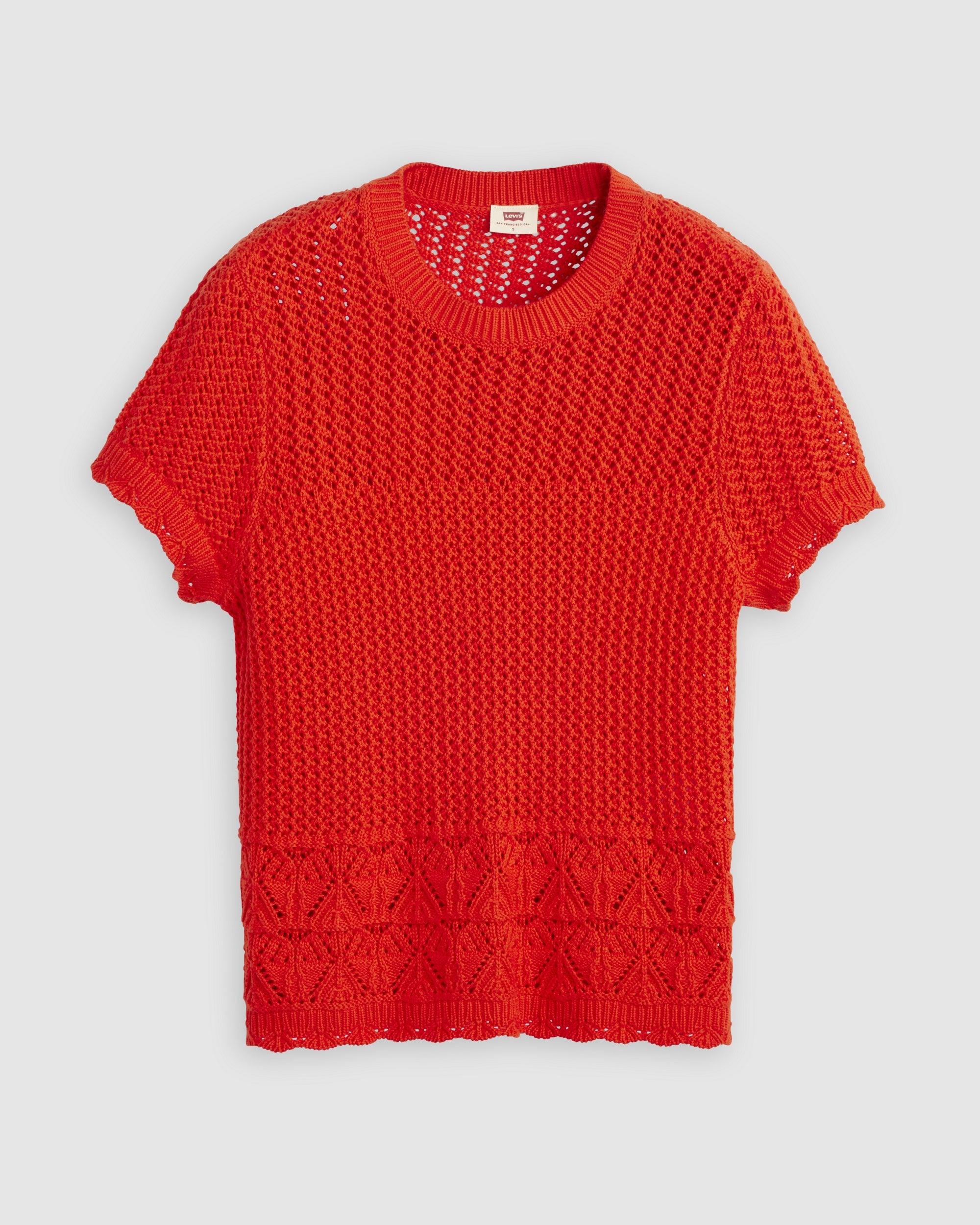 Isabelle Crochet Short Sleeve Sweater