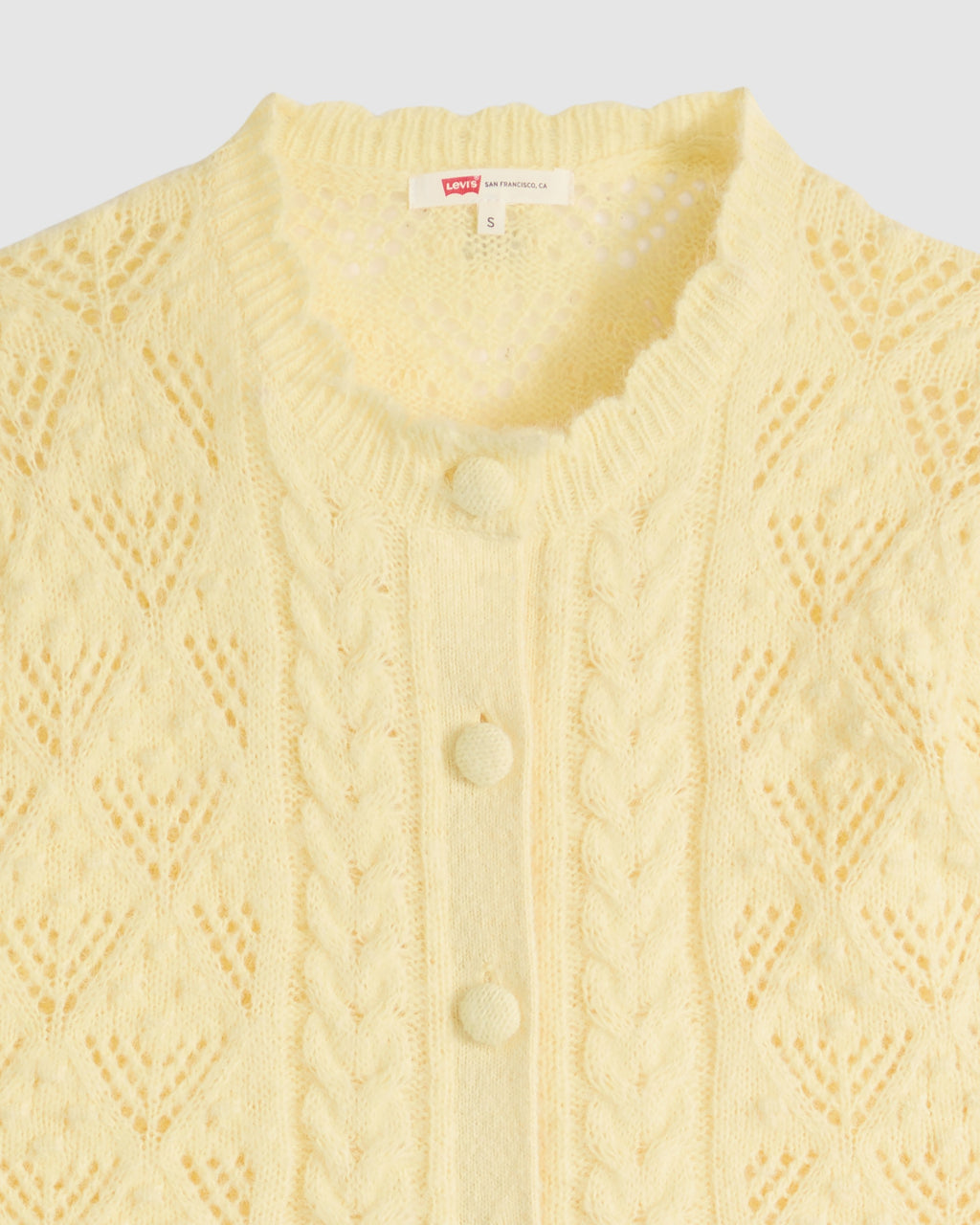 Pauline Pointelle Short-sleeve Cardigan