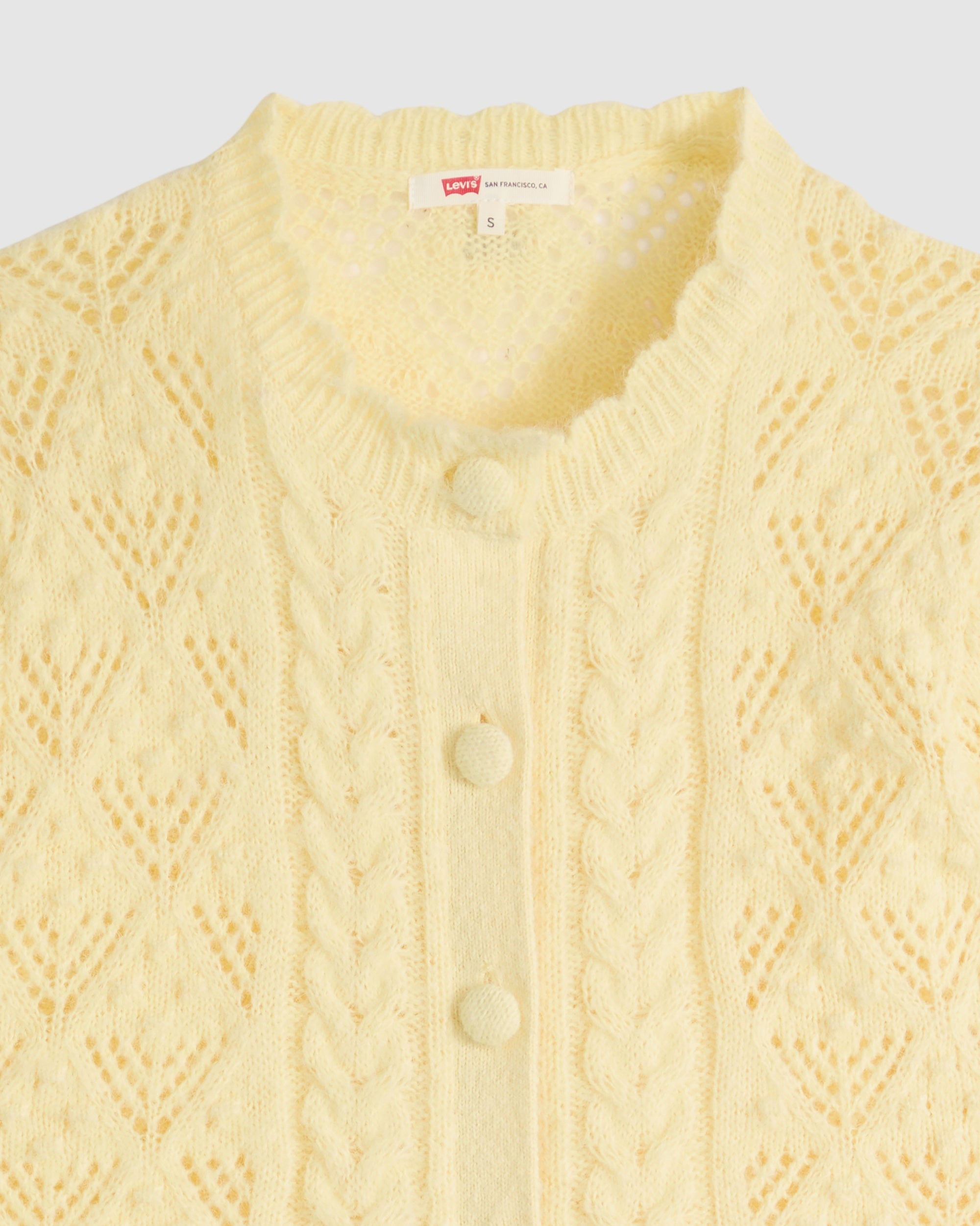 Pauline Pointelle Short-sleeve Cardigan