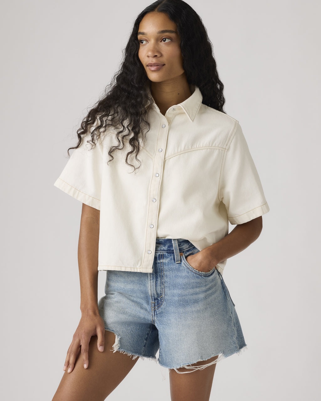 Logan Short-sleeve Denim Shirt