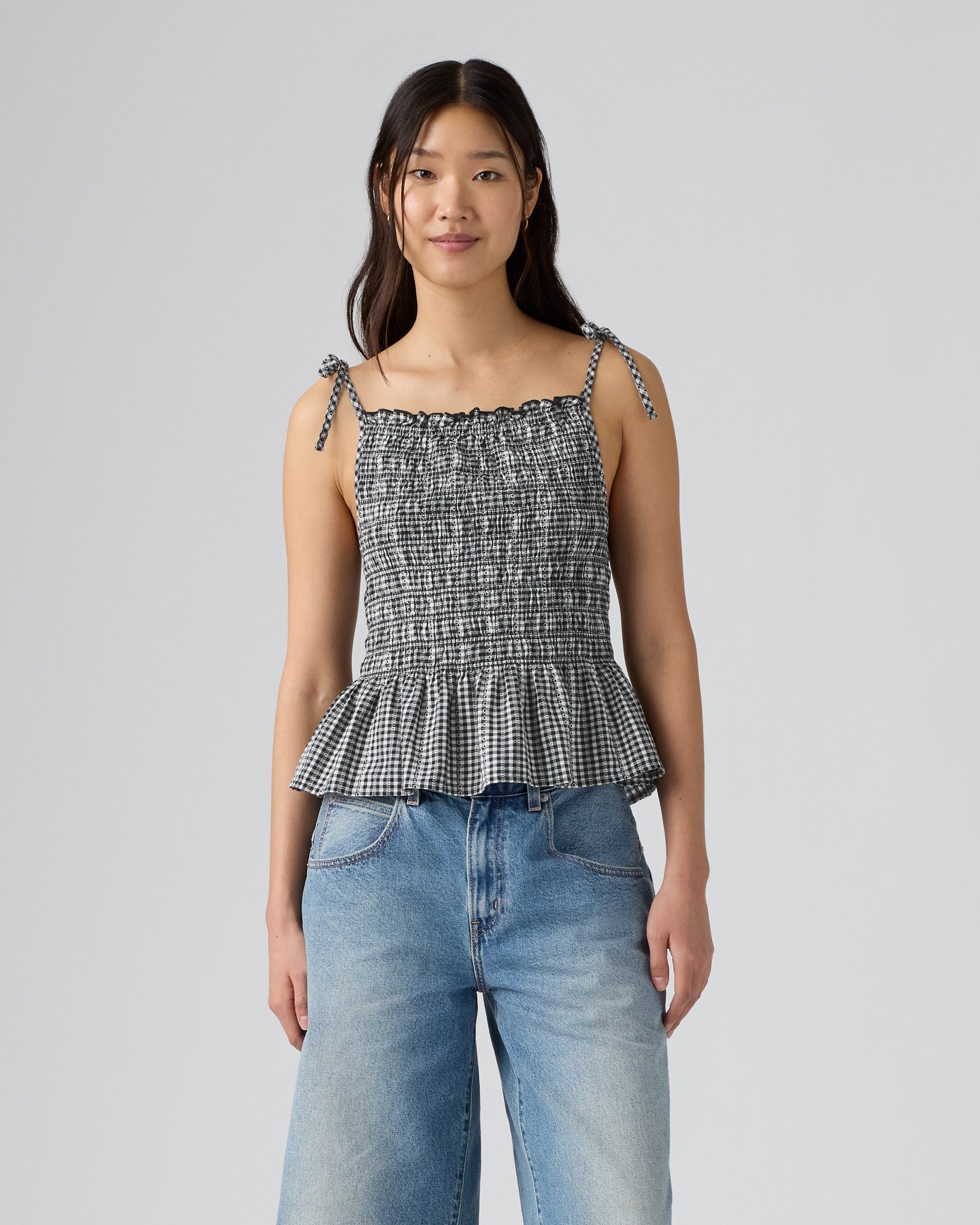 Darling Short-sleeve Cutwork Blouse