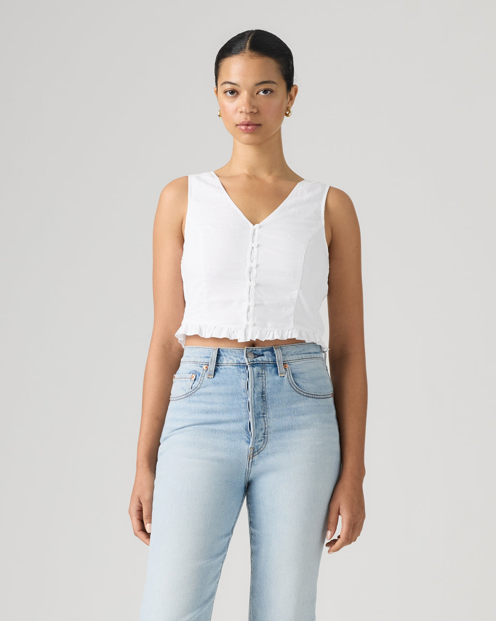 Ribcage Wide Leg Braided Women's Jeans