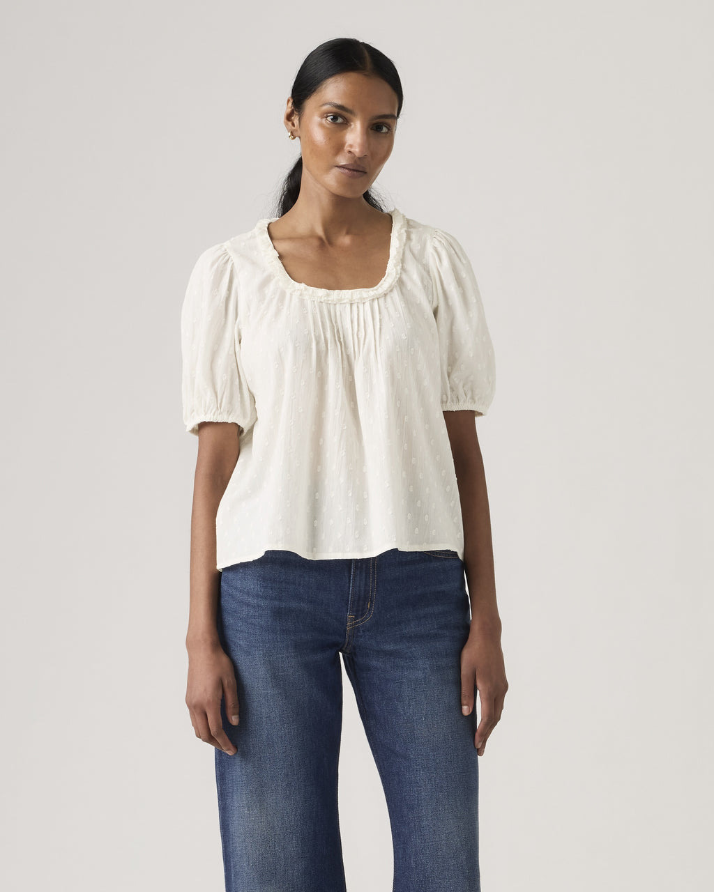 Isabelle Crochet Short Sleeve Sweater