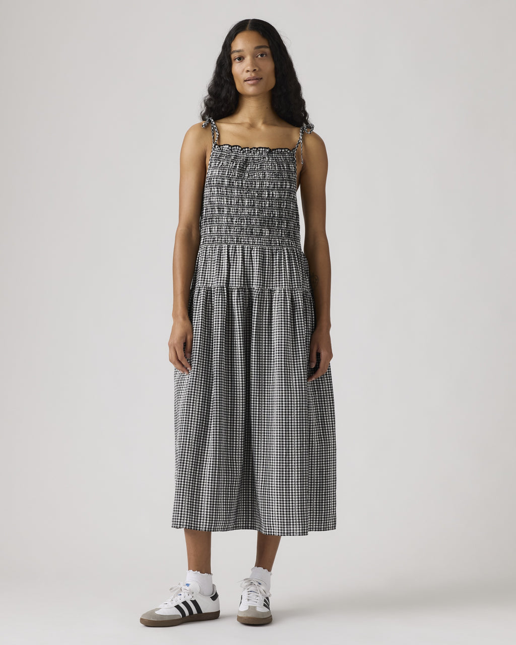 Cely Smocked Midi Dress