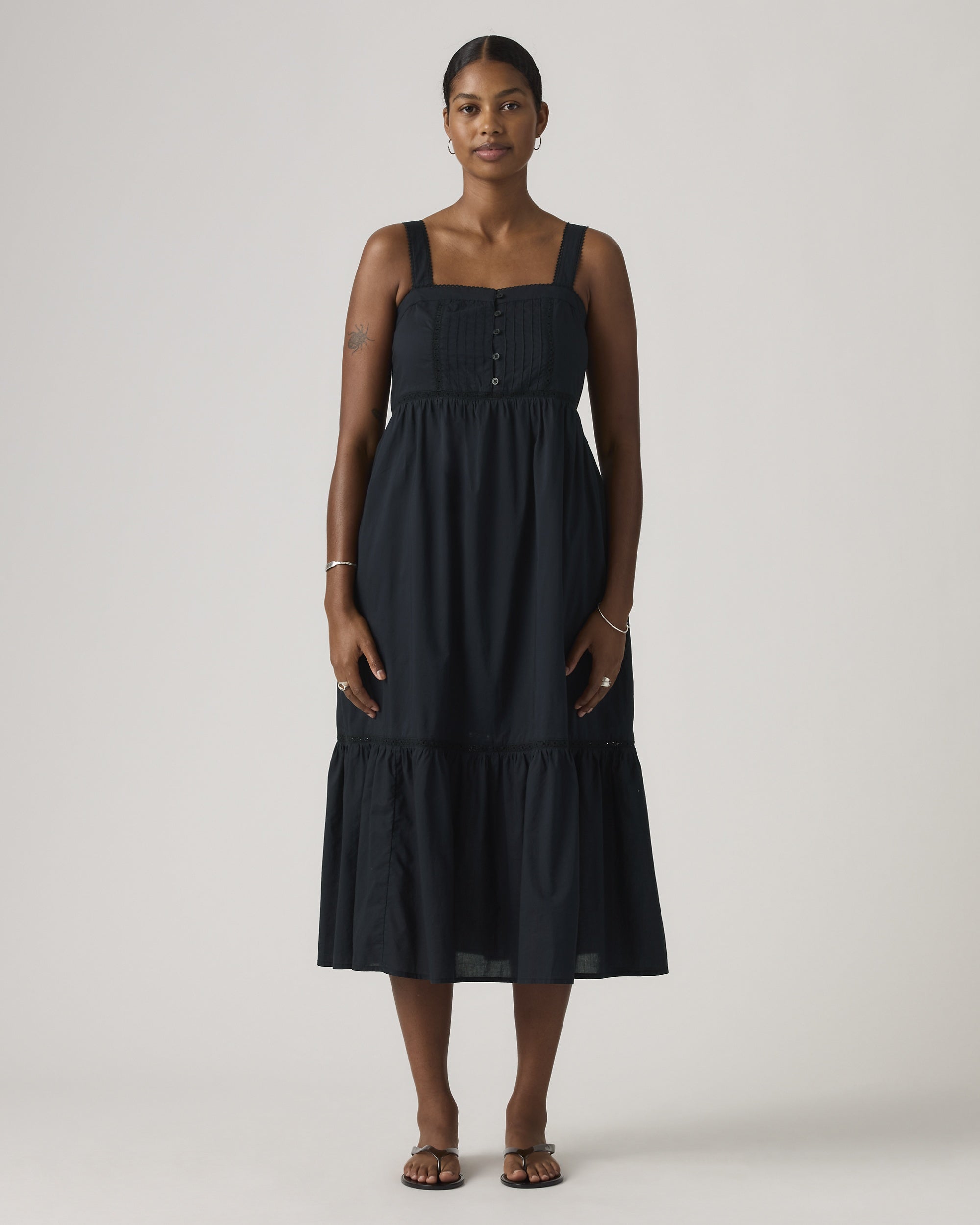 Cely Smocked Midi Dress