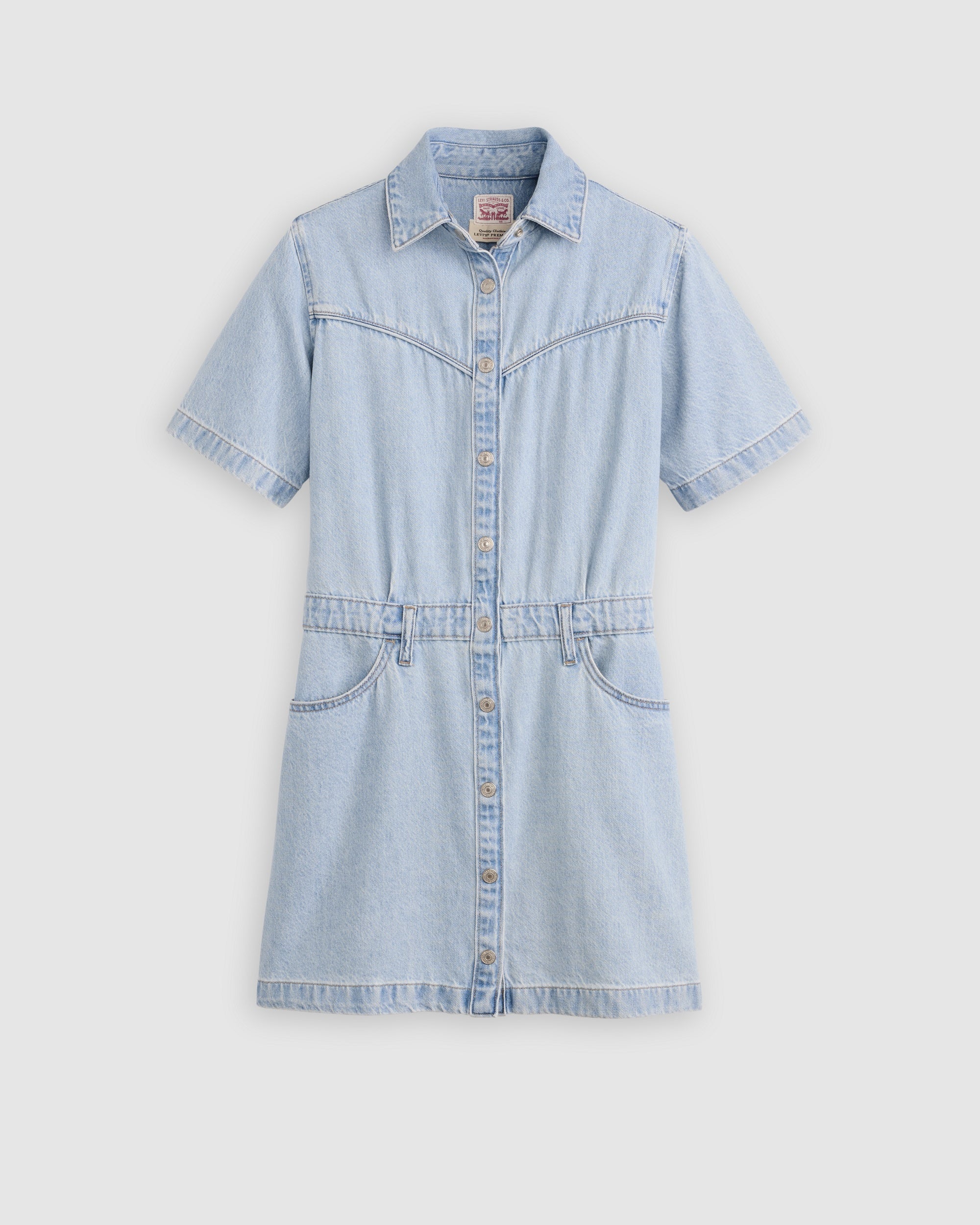 Short-sleeve Logan Western Midi Dress