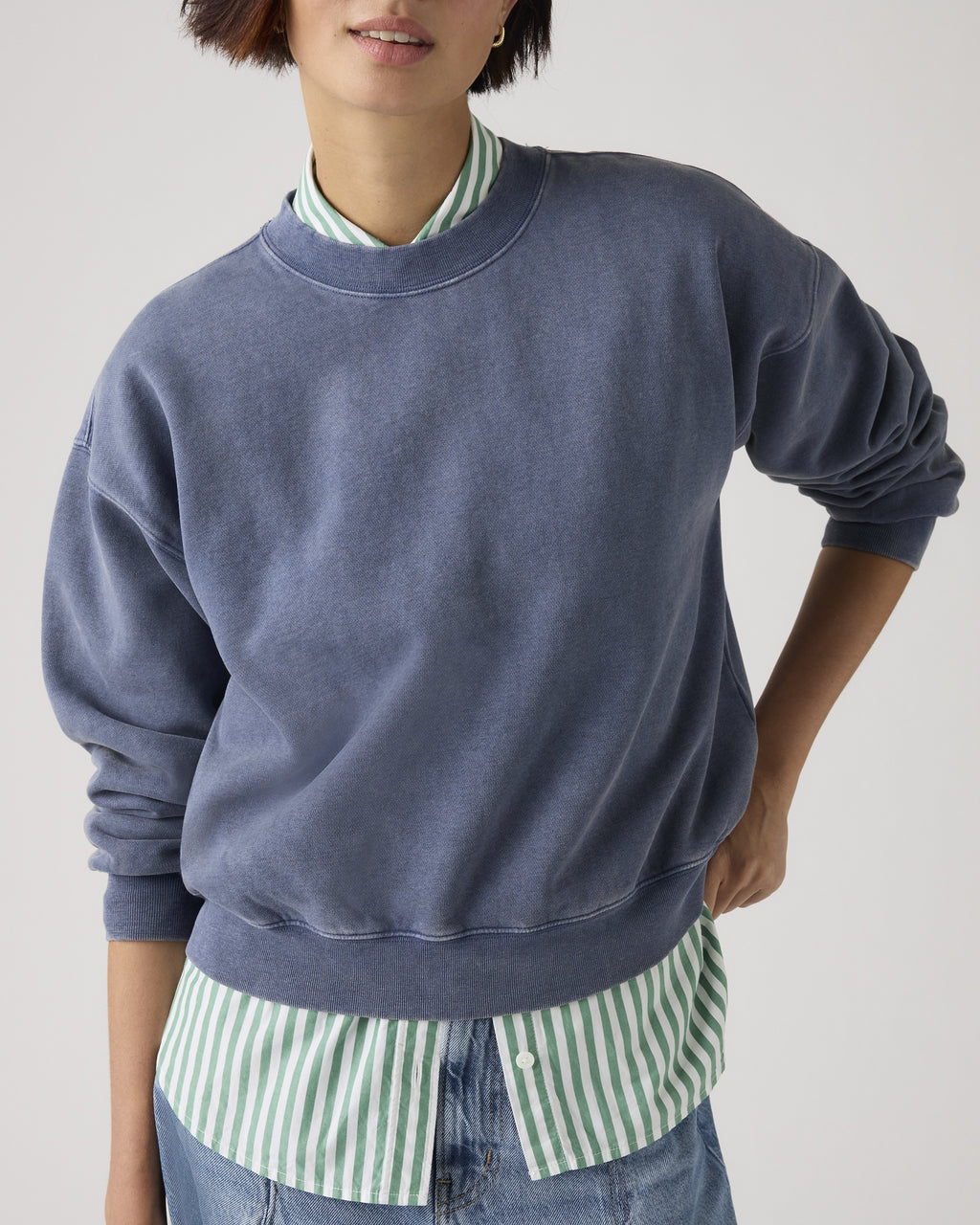 Vintage Garment Dye Boxy Sweatshirt