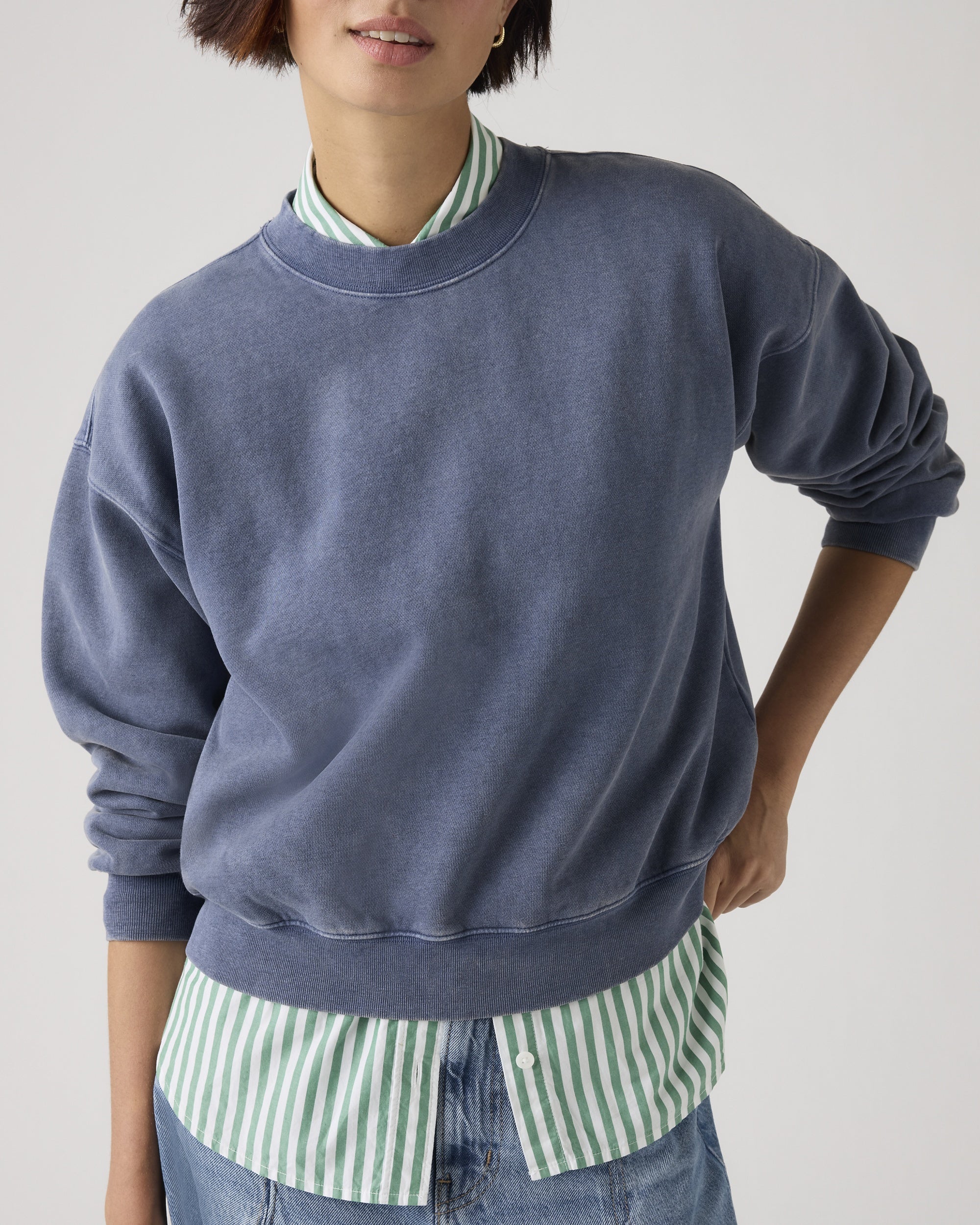 Vintage Garment Dye Boxy Sweatshirt