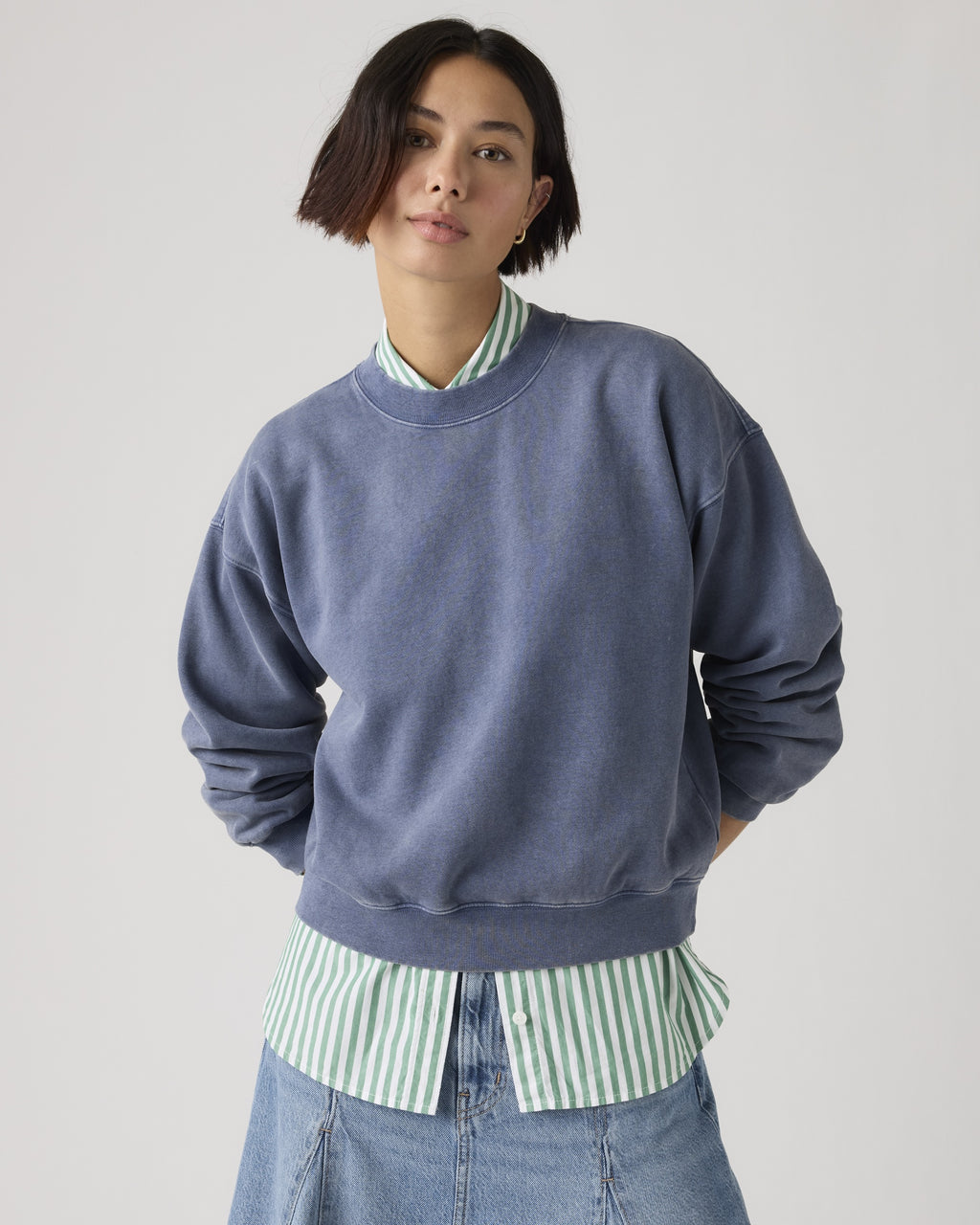 Vintage Garment Dye Boxy Sweatshirt