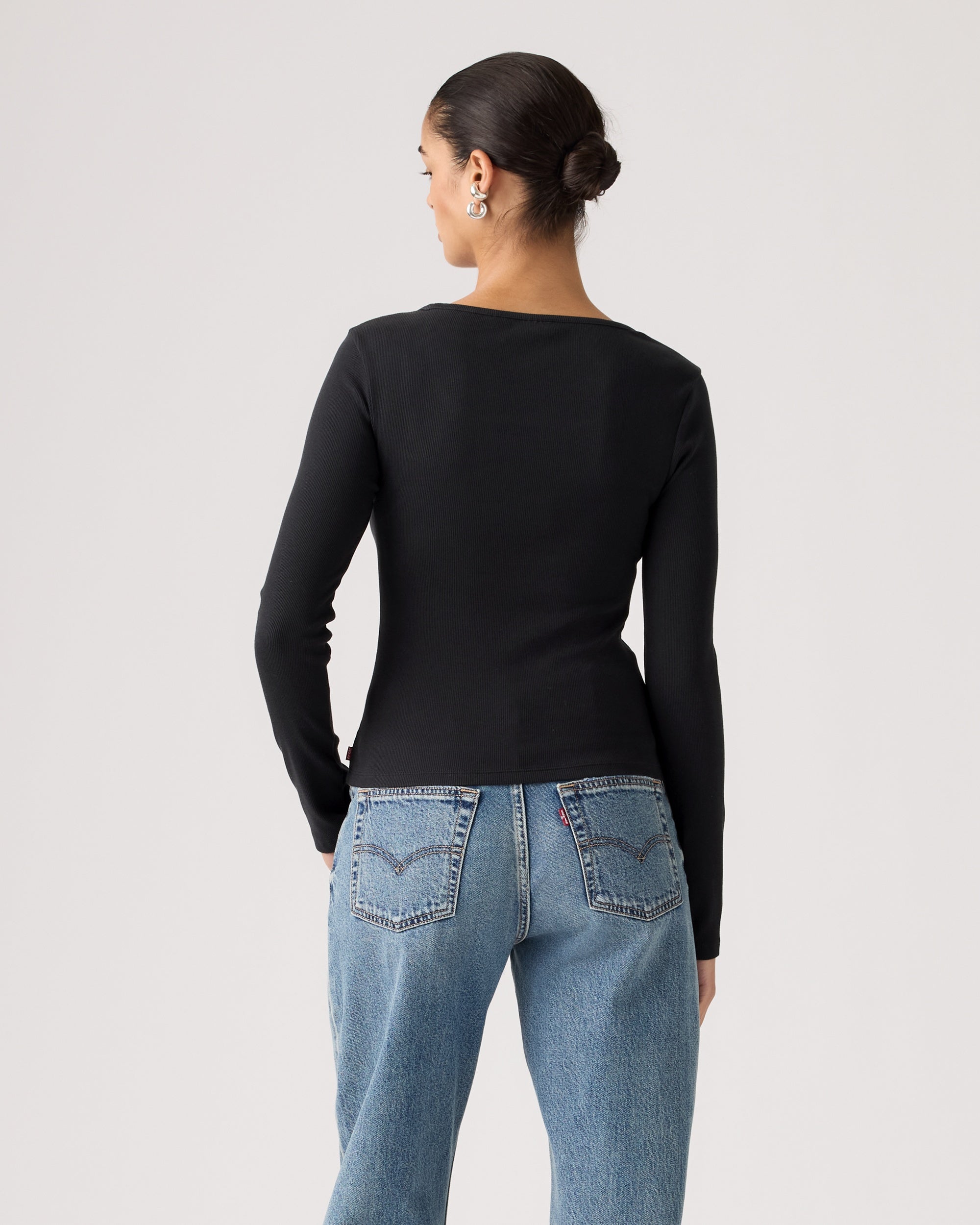 Essential Square Neck Long-sleeve Tee