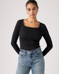 Essential Square Neck Long-sleeve Tee