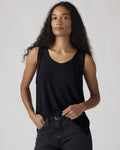 Lori Linen Scoop Tank Top