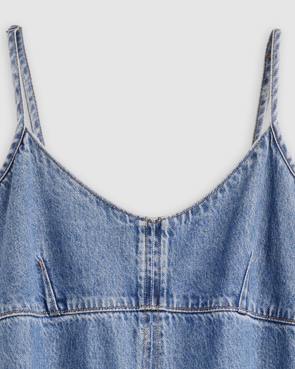 90's Denim Slip Midi Dress