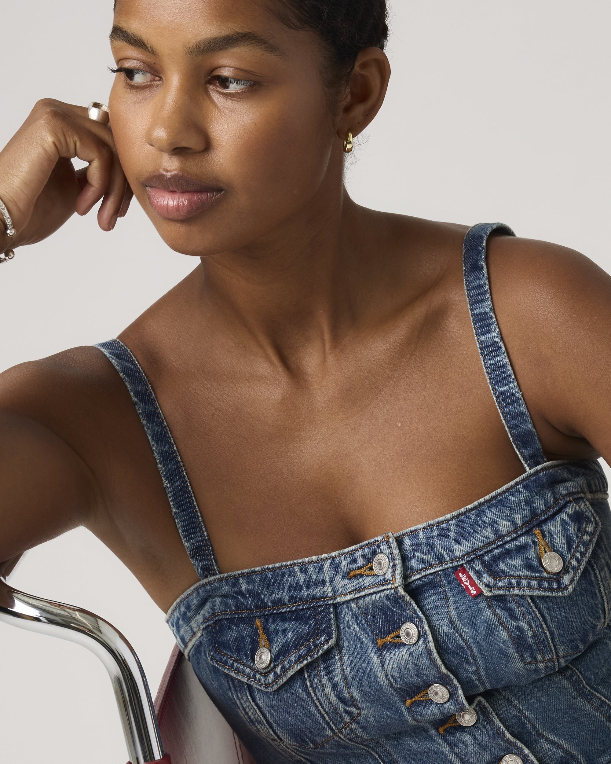 Denim Tube Top